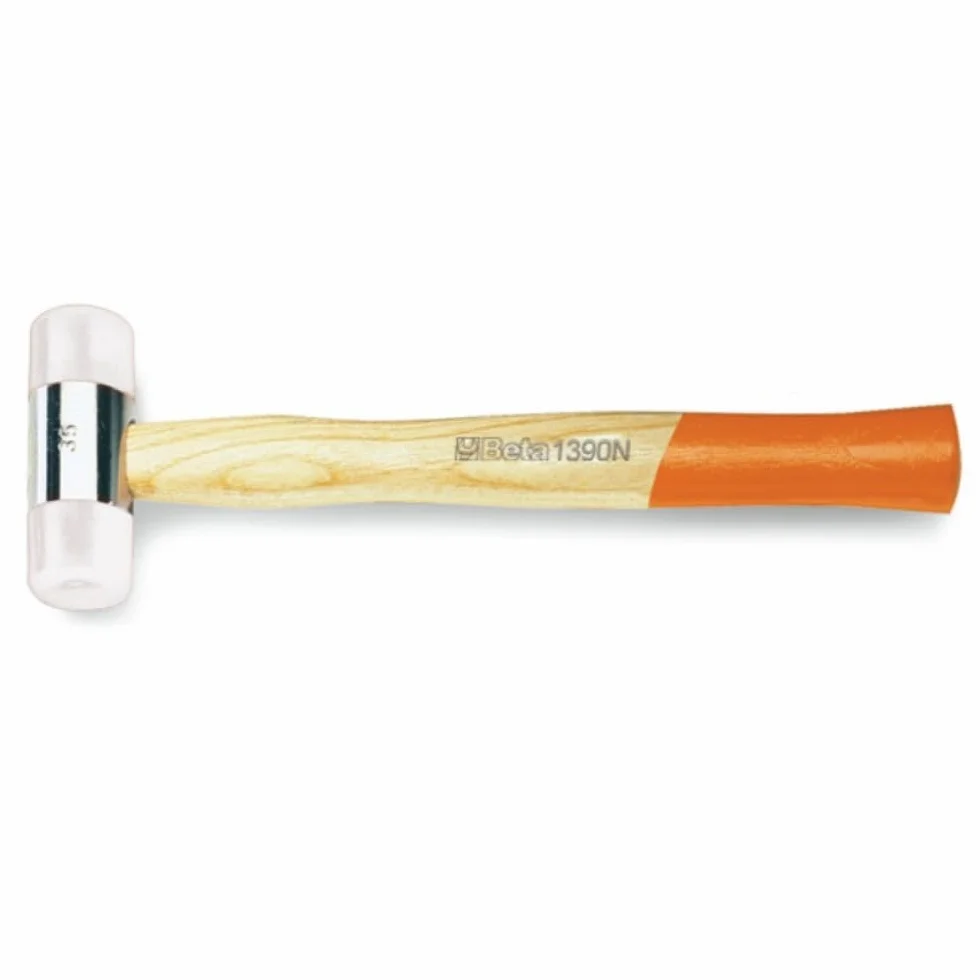 Beta 1390N 28 Mazzuole con battenti intercambiabili in nylon, manico in legno