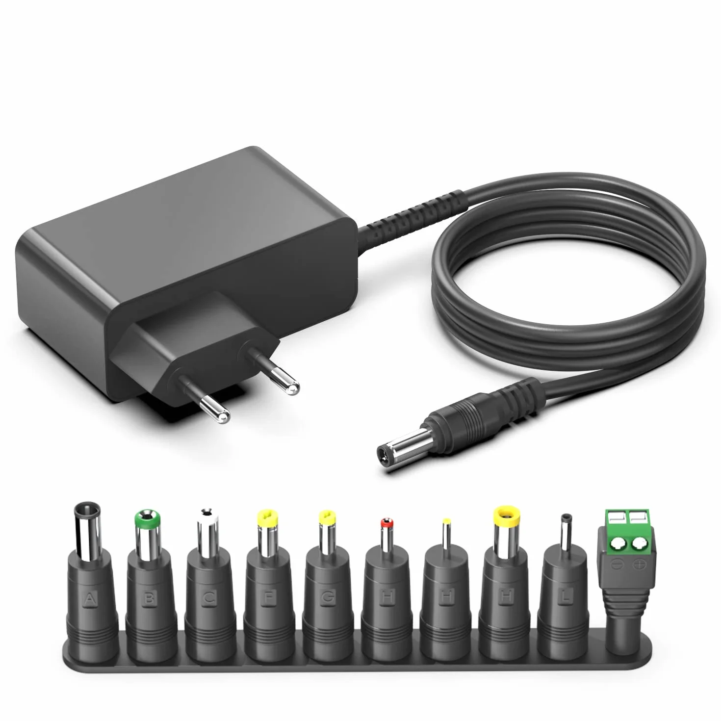 HKY Alimentatore di rete 24 V, alimentatore di rete 100 – 240 V, 50 – 60 Hz, 24 V, adattatore di rete universale, AC/DC, adattatore di commutazione per radio, luce notturna, Speedport, barra luminosa,