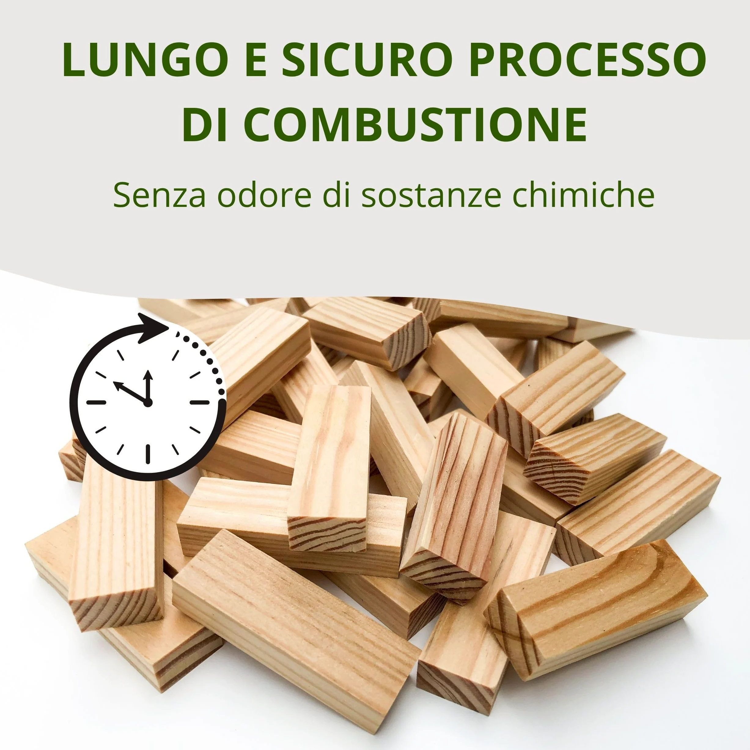 Floranica Bricchetti di Legno 20kg, Tronchetti Pressati per Stufa e Camino, Lunga Durata