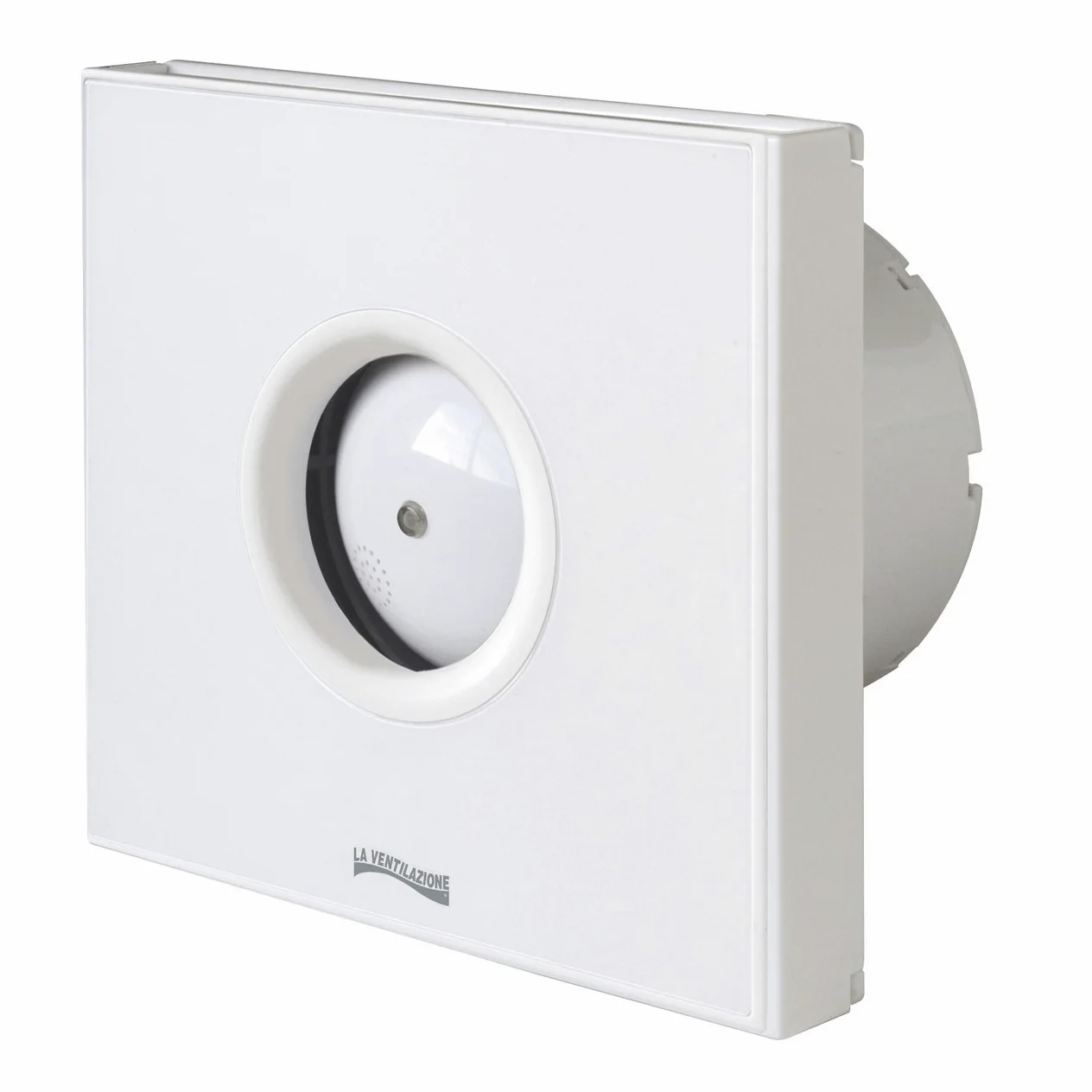 La Ventilazione GIOTTO10B Aspiratore Elicoidale Design Extra Piatto, Bianco, per Foro diametro 100 mm / 4"