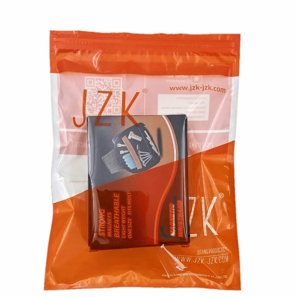JZK Braccialetto bracciale magnetico lavoro con 15 magneti porta viti chiodi bulloni punte di trapano, polsiera magnetica per attrezzi, regalo per papà marito falegname idraulico