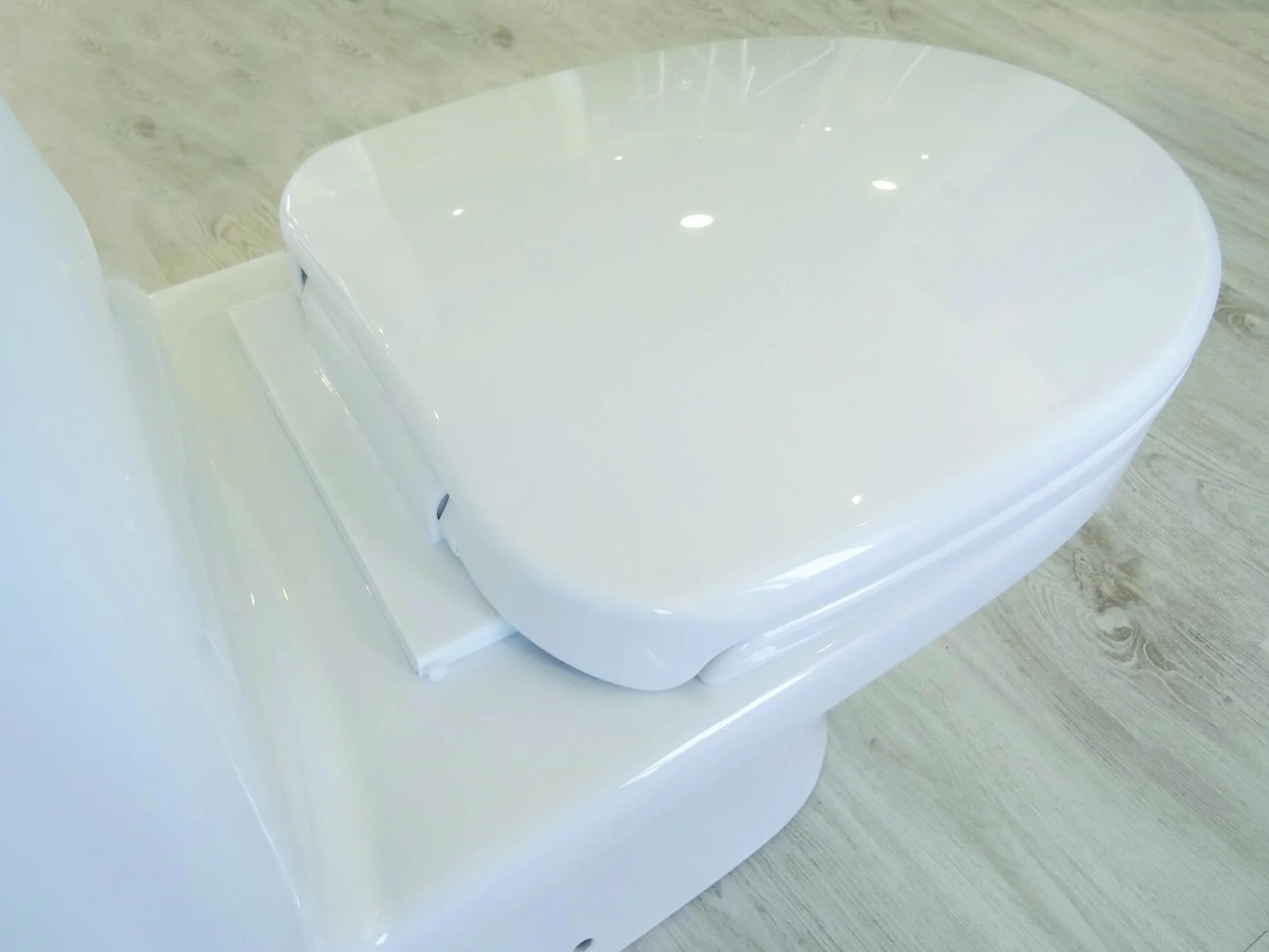 ONDEÉ Pack WC CLAIN uscita orizzontale vaso bassa profondità 39cm ceramica bianca coperchio chiusura rallentata scarico 3/6L alimentazione laterale reversibile