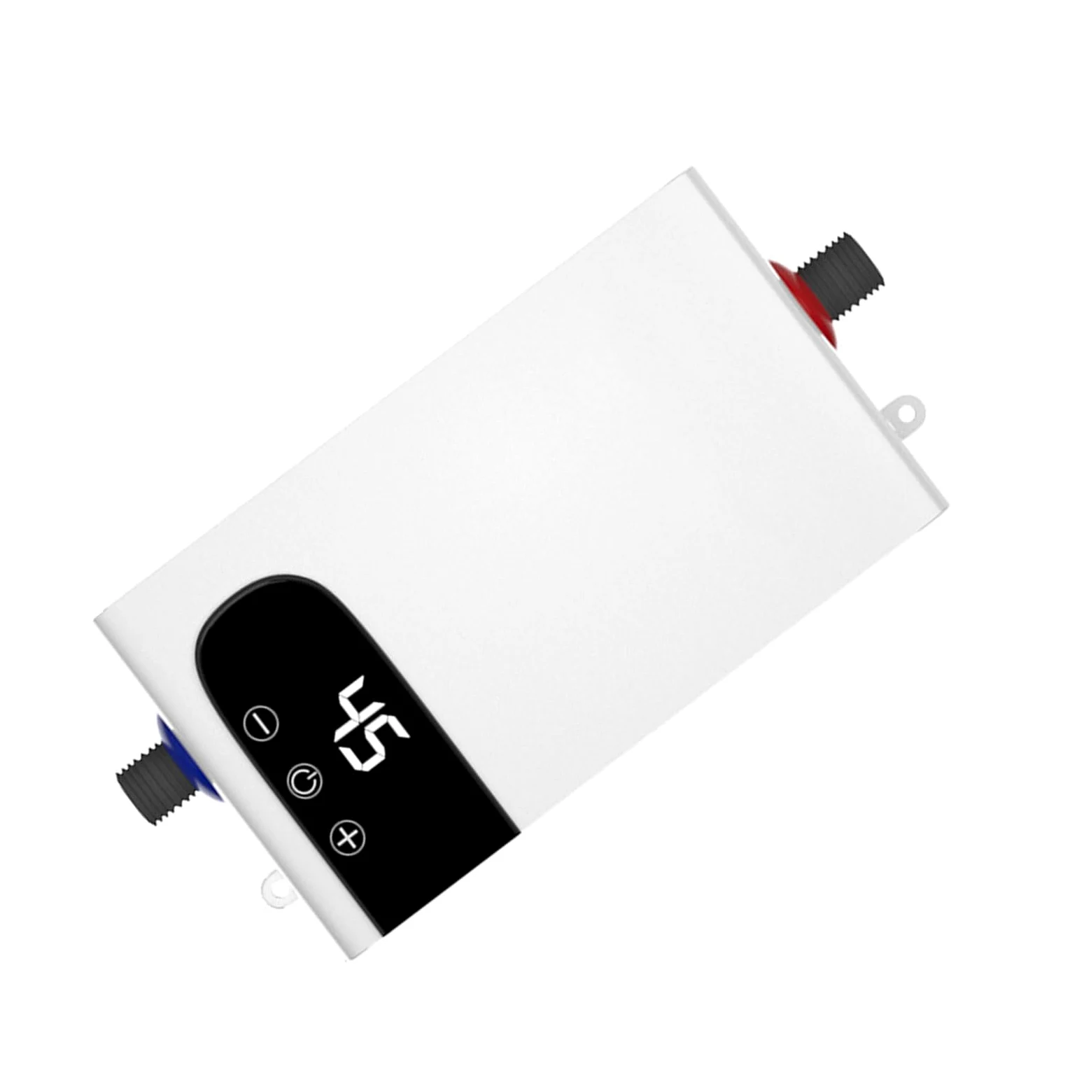 Scaldacqua istantanea, 5500 W, scaldabagno elettrico con touch screen LED, sistema di acqua calda digitale compatto con regolazione della temperatura per bagno e cucina