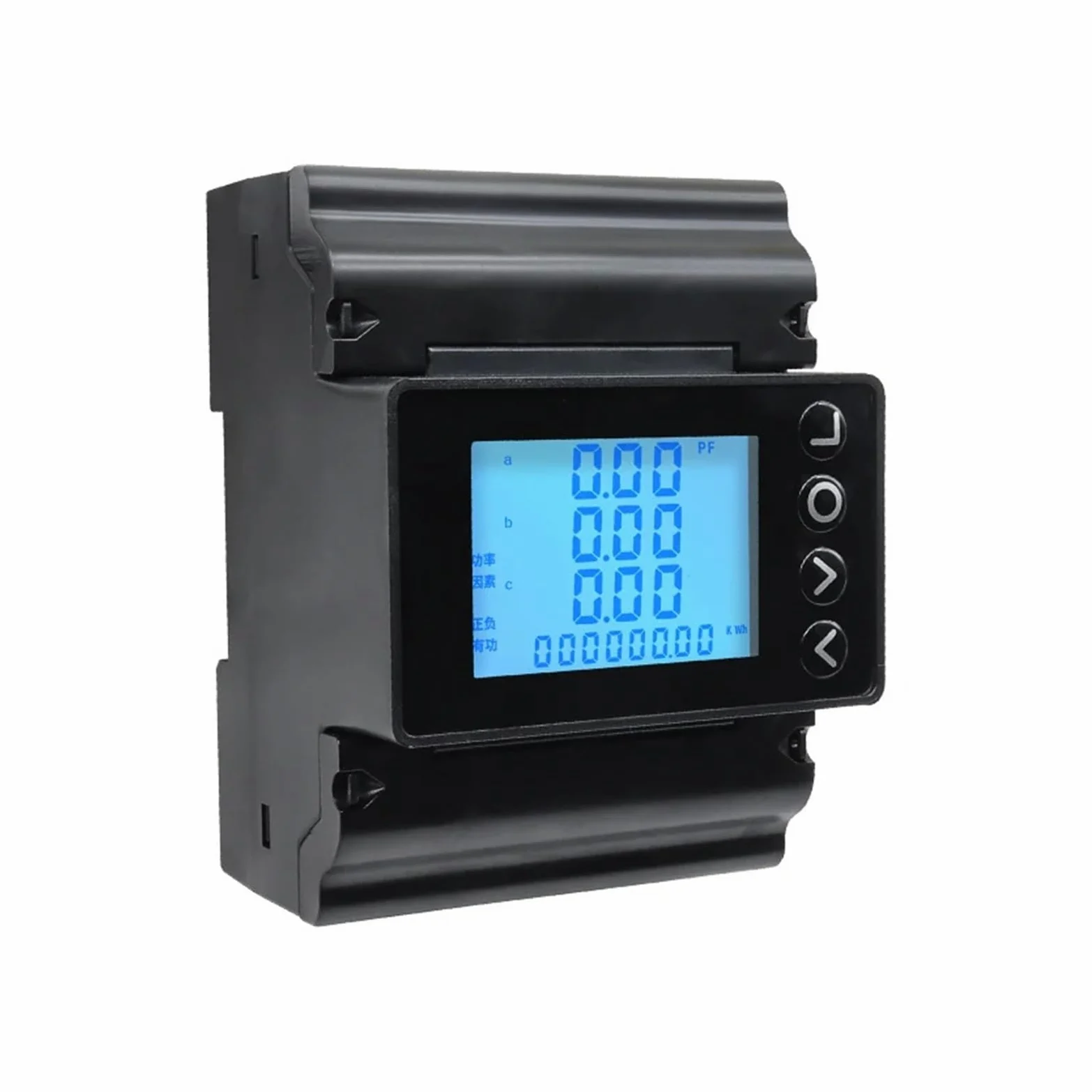Misuratore di Potenza Digitale Watt RS485 Consumo di Corrente su Guida DIN Trifase CA 220 V(with 150A CT)