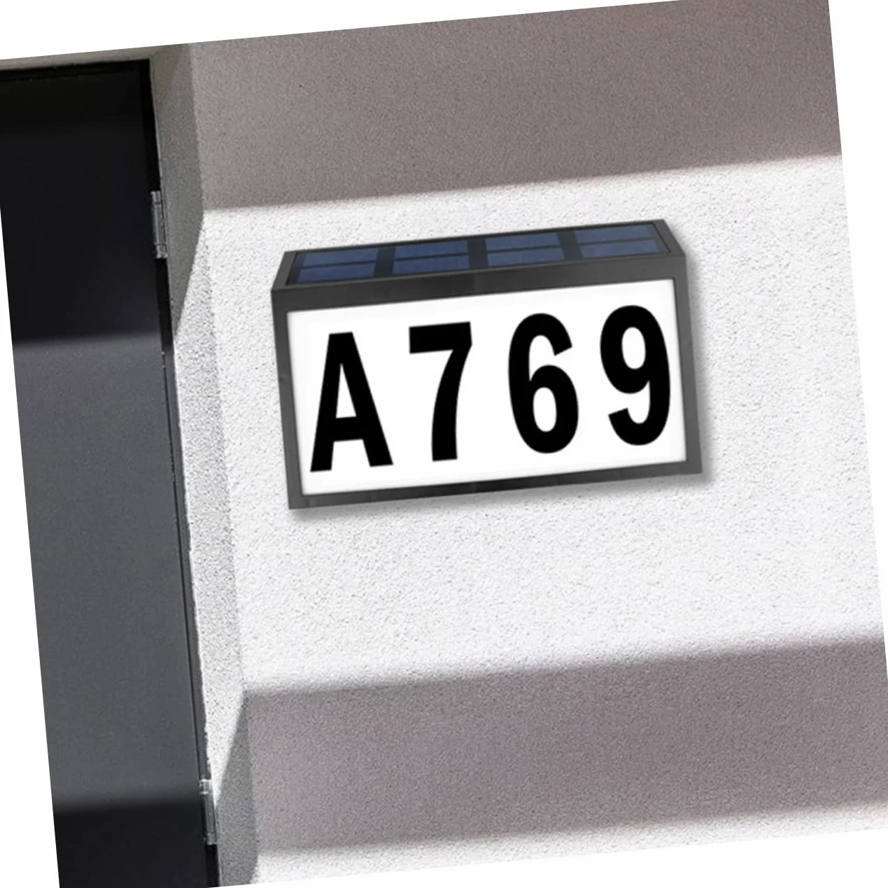BESTonZON 1 Set targa solare luci per esterni lampade luce solare numeri civici accesi numeri di di indirizzo numero luce della porta lampada a muro il addominali