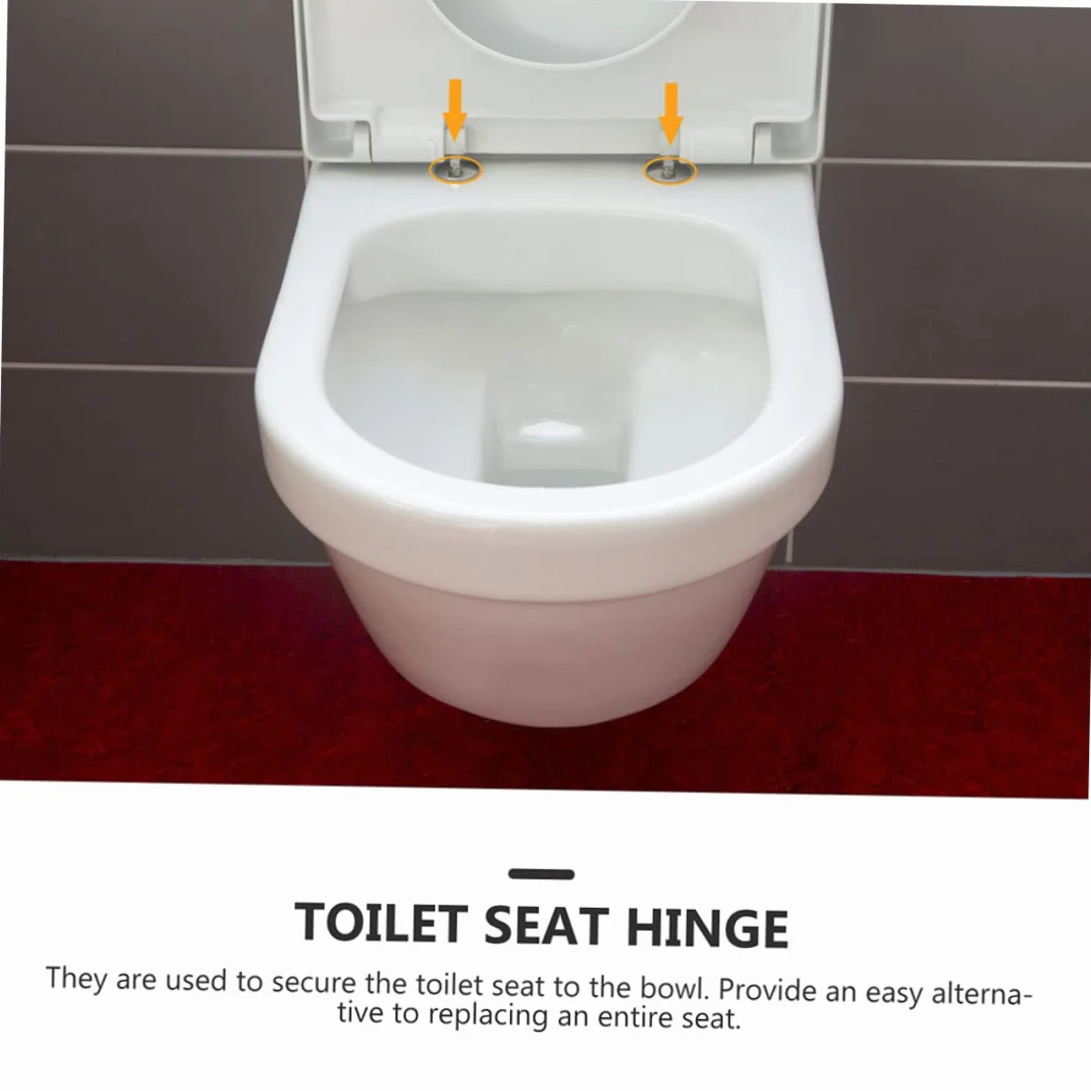 Set 4 Pezzi Bulloni e Dadi di Fissaggio in Acciaio Inox per Sedile Wc, Raccordi a Sgancio Rapido