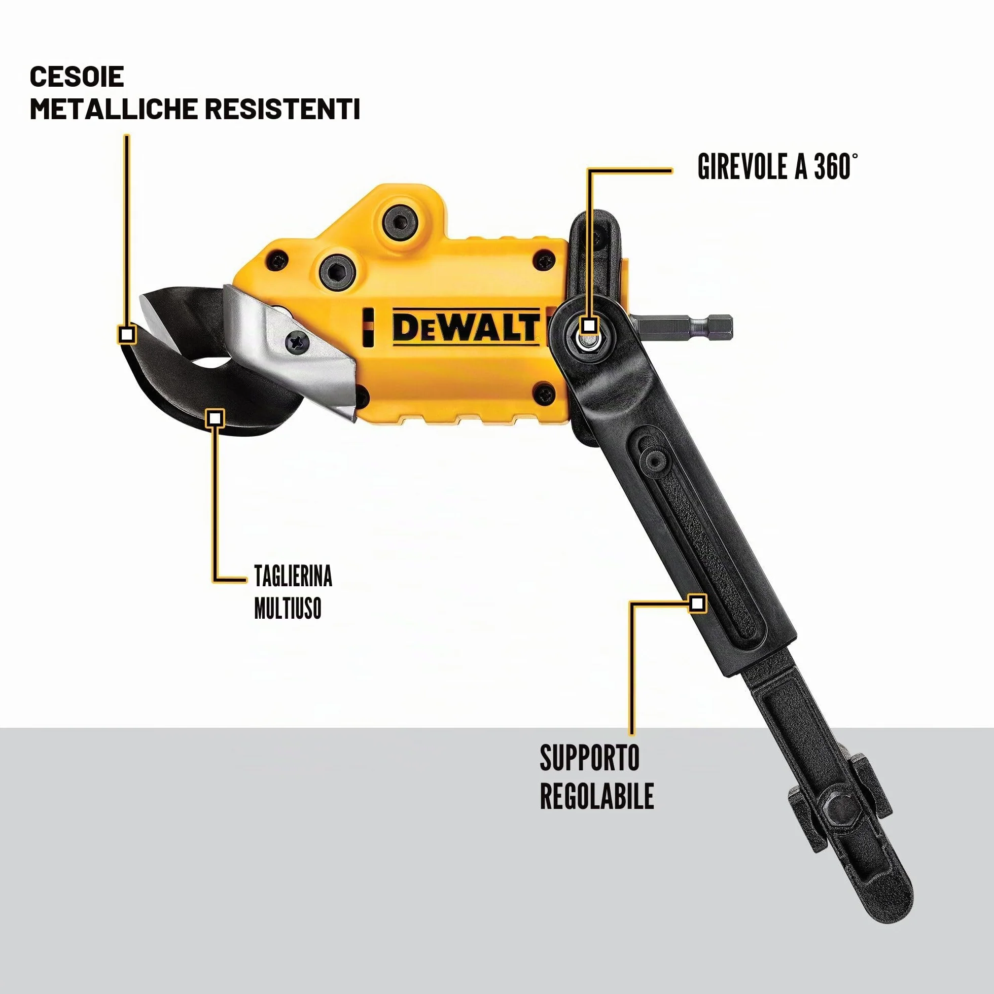 DEWALT DWASHRIR Cesoie in metallo, pronte per l'impatto
