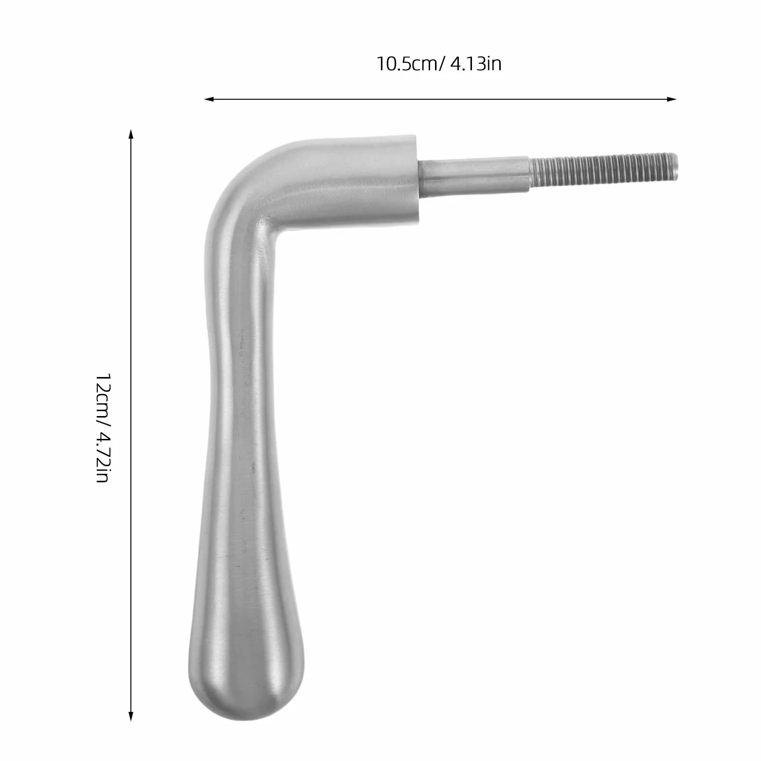 TOYANDONA Maniglia a Molla per Porta di Caminetto in Metallo Argentato, Ricambio Resistente per Stufa a Legna, Accessorio per Manutenzione e Decorazione Casa