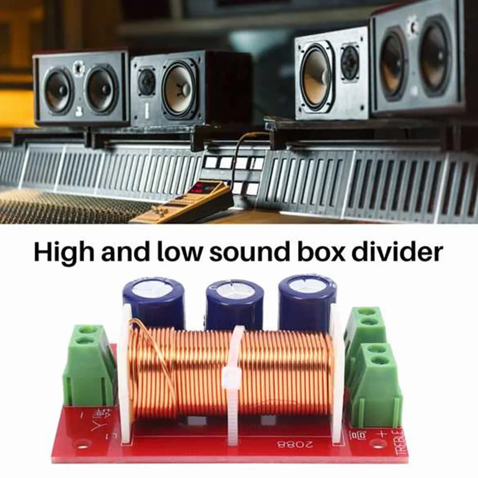 400 W, frequenza altoparlante morbida, 2 , alta bassa, 4-16 Ohm, divisore per altoparlanti