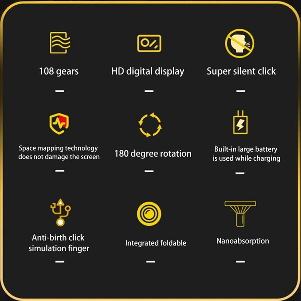 Schermo Clicker Automatico Per Le Applicazioni Del Telefono Video Live Streaming Gadget, Smartphone Game Screen Touch, Compatibile Per Android Per IOS, Android Per Tik Tok Live (Nero)