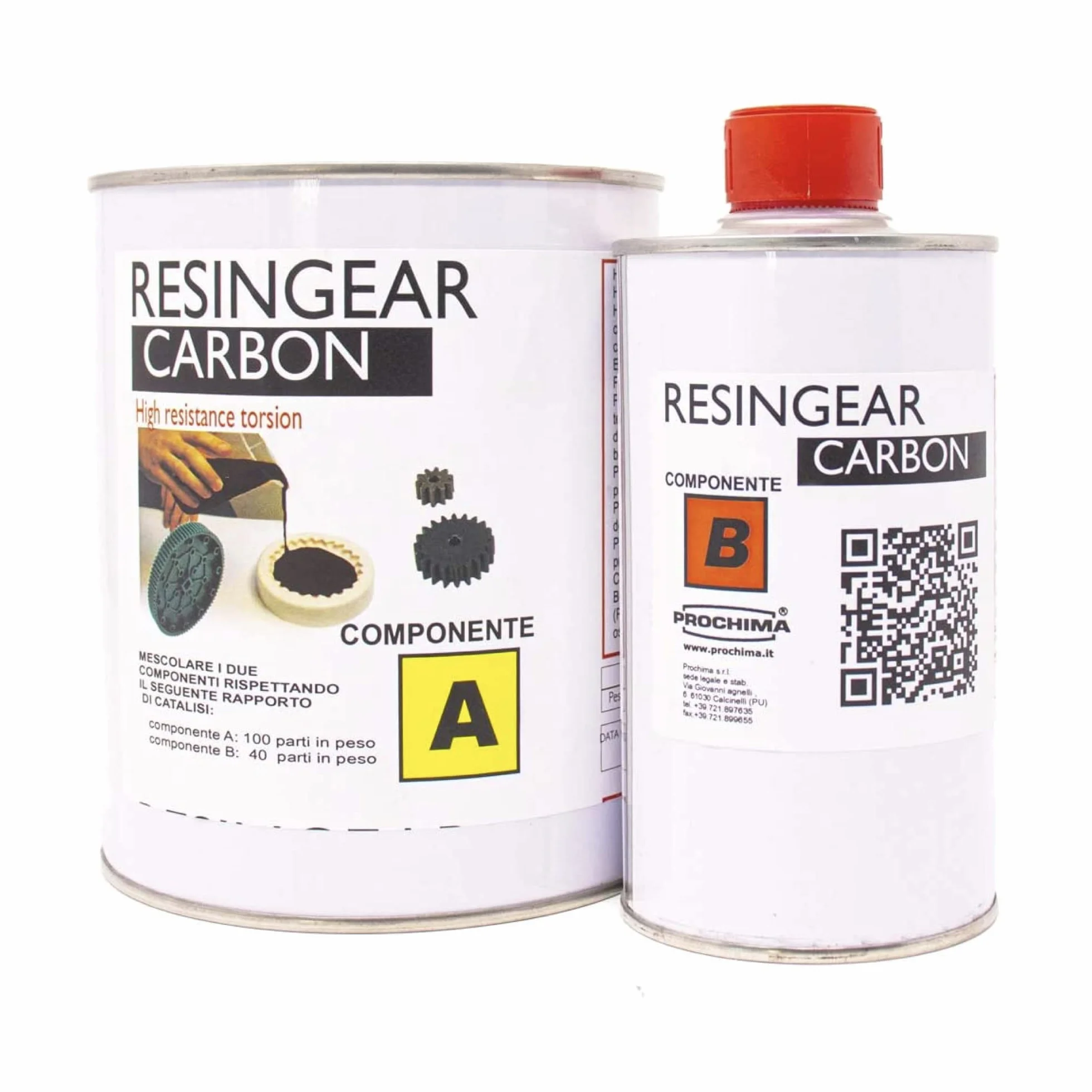 Prochima Resingear Carbon A+B Resina Nanotubi Carbonio 1 kg