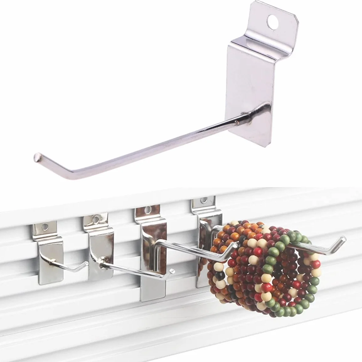 Ganci a Parete per Pannelli Forati 25 cm 3 kg 4,2 mm Spessore