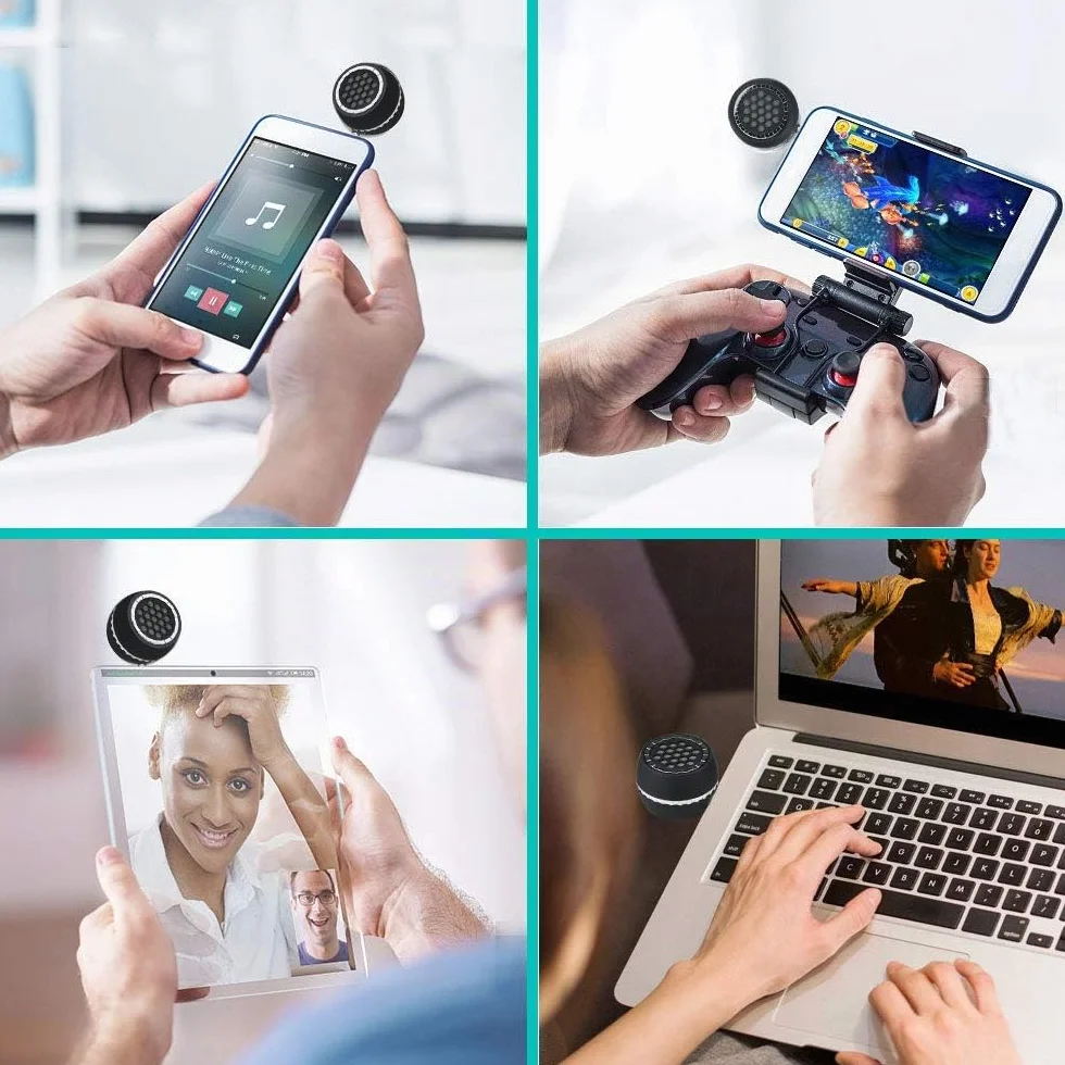 Color You Altoparlante portatile, mini altoparlante del telefono cellulare con interfaccia audio ausiliaria da 3,5 mm nella porta micro USB dei bassi chiari