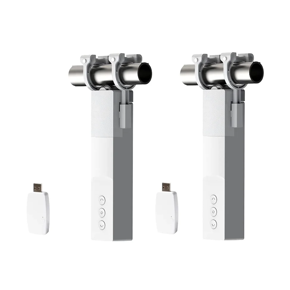Smart Curtain Robot Wifi Motore Elettrico Apri Tende Automatico Driver, Tenda motorizzata per I-Rail, U-Rail, Tapparelle Tuya App/Remote/Timer Controllo vocale (Due Set)