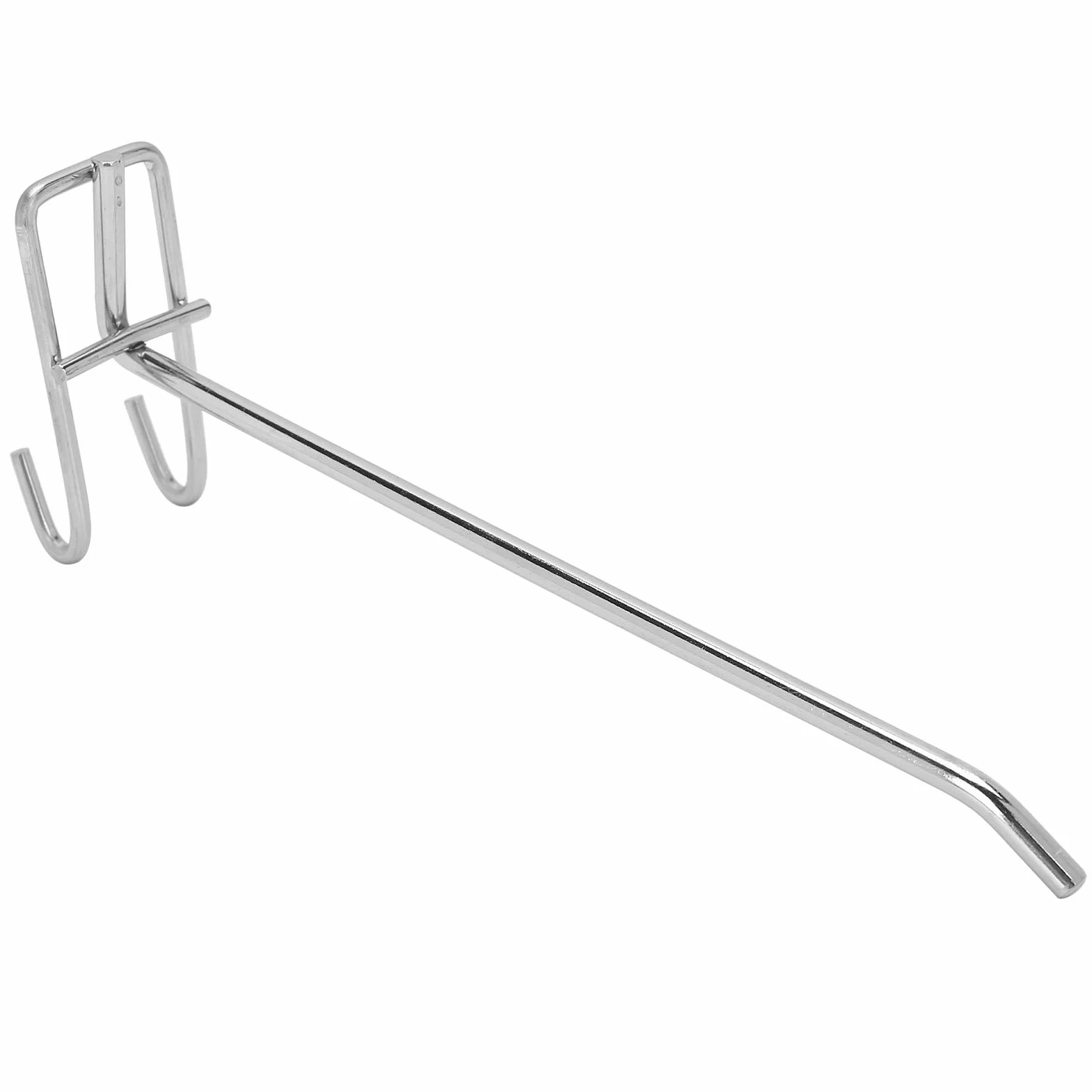 30 Pezzi Ganci per Pannello Forato, Gancio per Griglia per Scaffale in Metallo per Supermercato, Staffa da Parete per Griglia, Gancio per Visualizzazione per Pannello Forato (20cm)