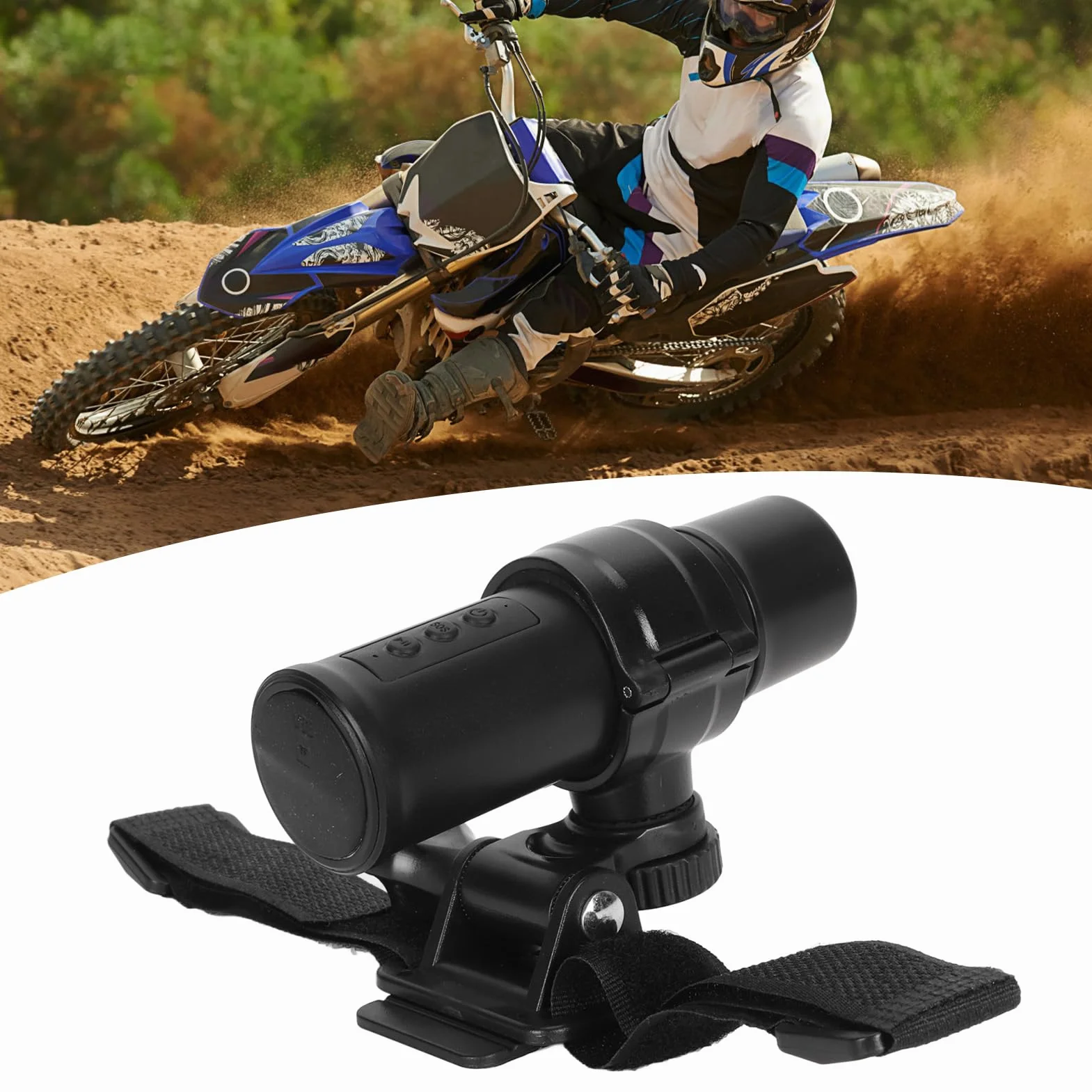 Moto Dash Camera,FHD Telecamera per Moto/Bici Dash Cam,Grandangolo 120° Cycle Recording Video Camera da Moto Con Supporto per Manubrio e Cavo USB