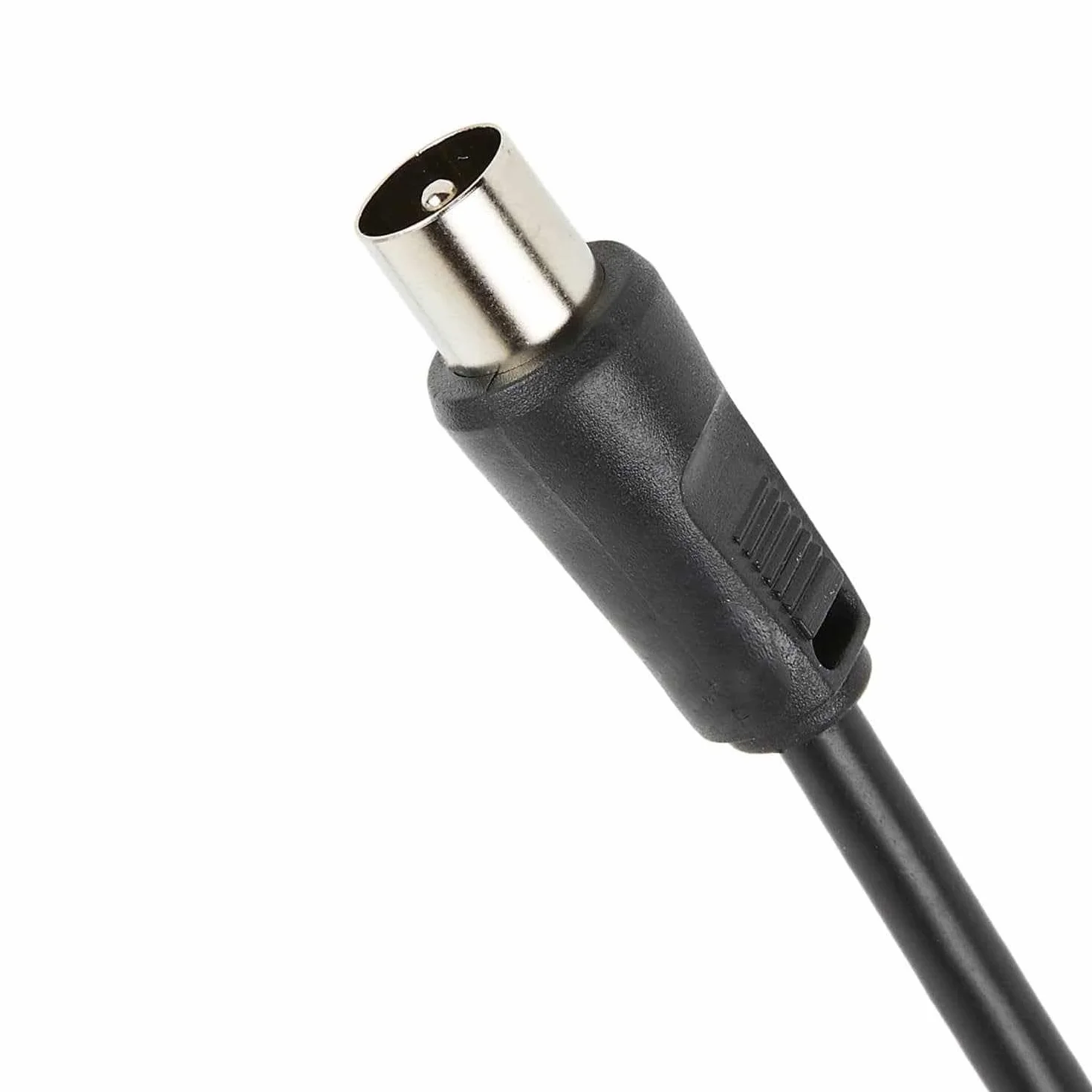 TECHZOCO Cavo antenna TV maschio maschio cavo coassiale antenna TV, cavo antenna tv diritto, cavo televisivo, decoder, 70dB, HDTV, DVB-T2, DVB-C, DVB-S, TV e radio, 75 Ohm, nero, 2,50 metri