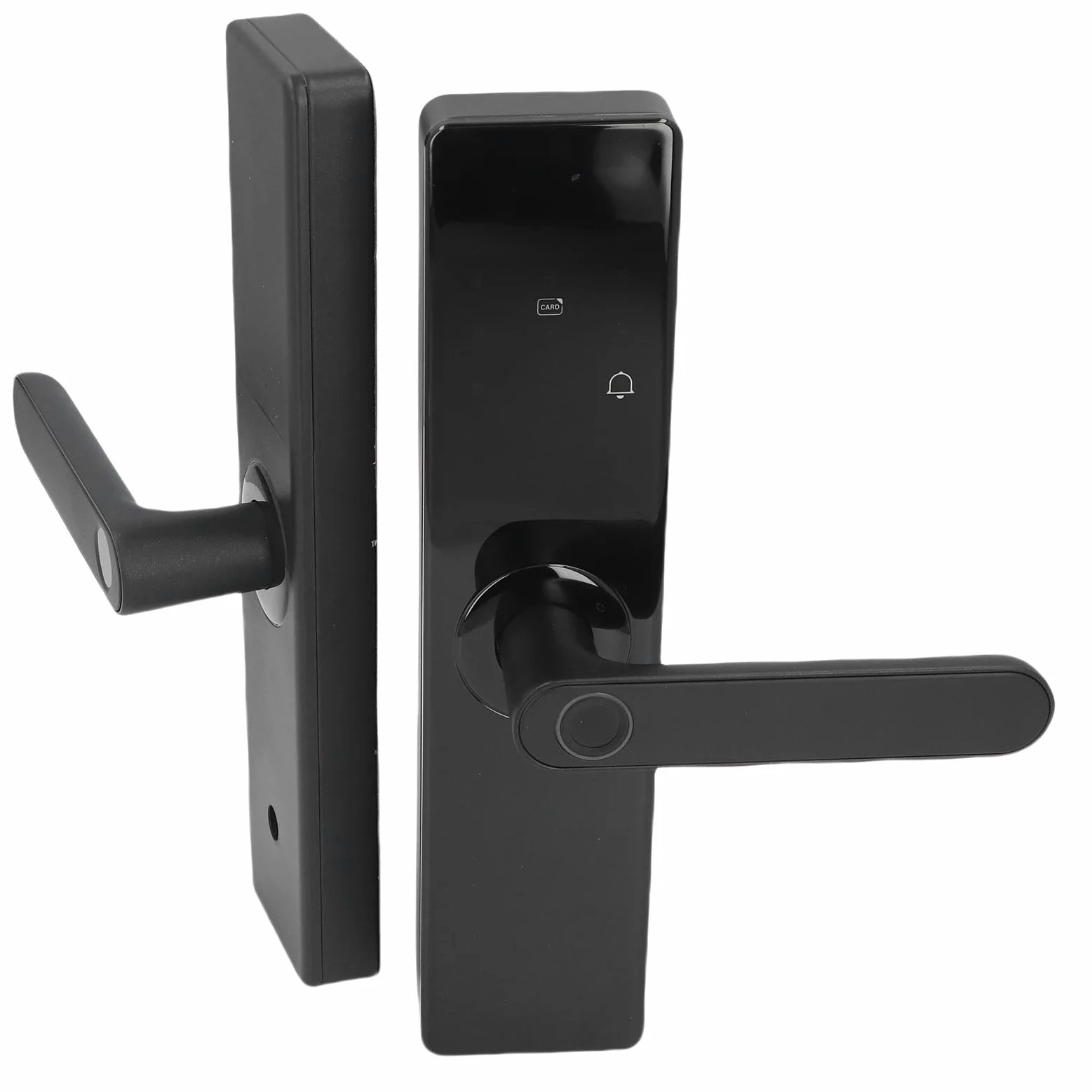 Serratura Digitale Intelligente per Porta, Tastiera Touchscreen Biometrica, Codice di Accesso, Senza Chiave, per Porta in Legno, Riconoscimento a 360 Gradi, Controllato App, Cilindro di