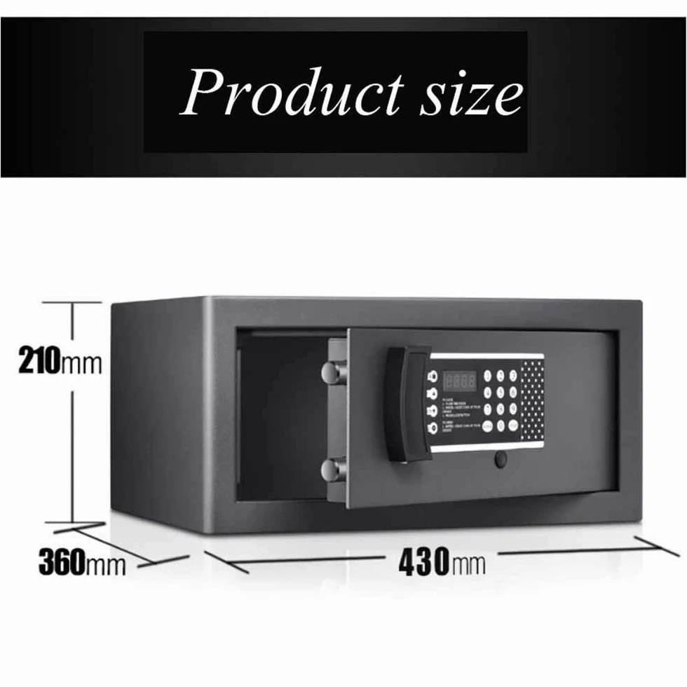 Cassaforte di Sicurezza, Cassette portavalori per Ufficio Cassetta di Sicurezza Cassaforte dell'hotel Casa Piccola cassaforte Password Elettronica Mini cassaforte antifurto in Acciaio Cassef