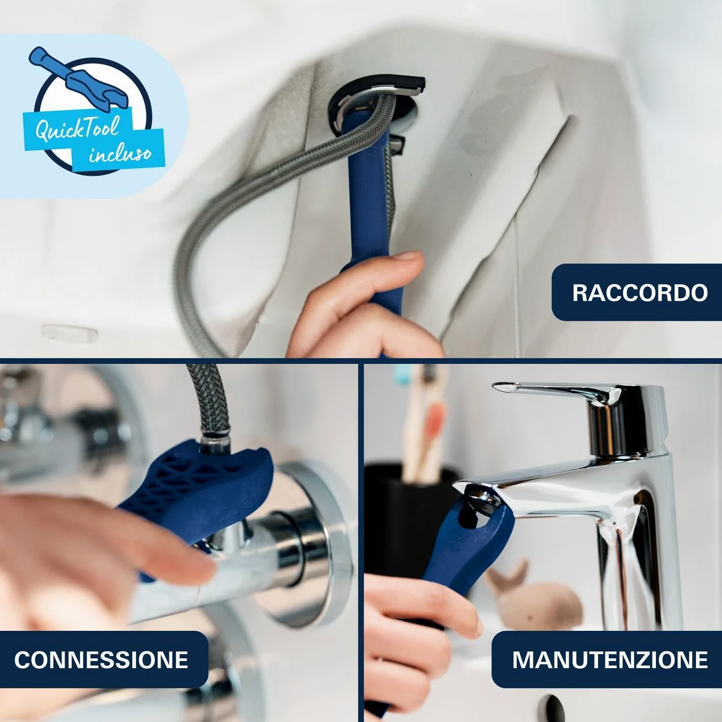 GROHE Dice Rubinetto miscelatore per lavabo con piletta click-clack (S-Size 152 mm, cartuccia ceramica 28 mm, risparmio idrico, facile da installare), cromo, 1018570000