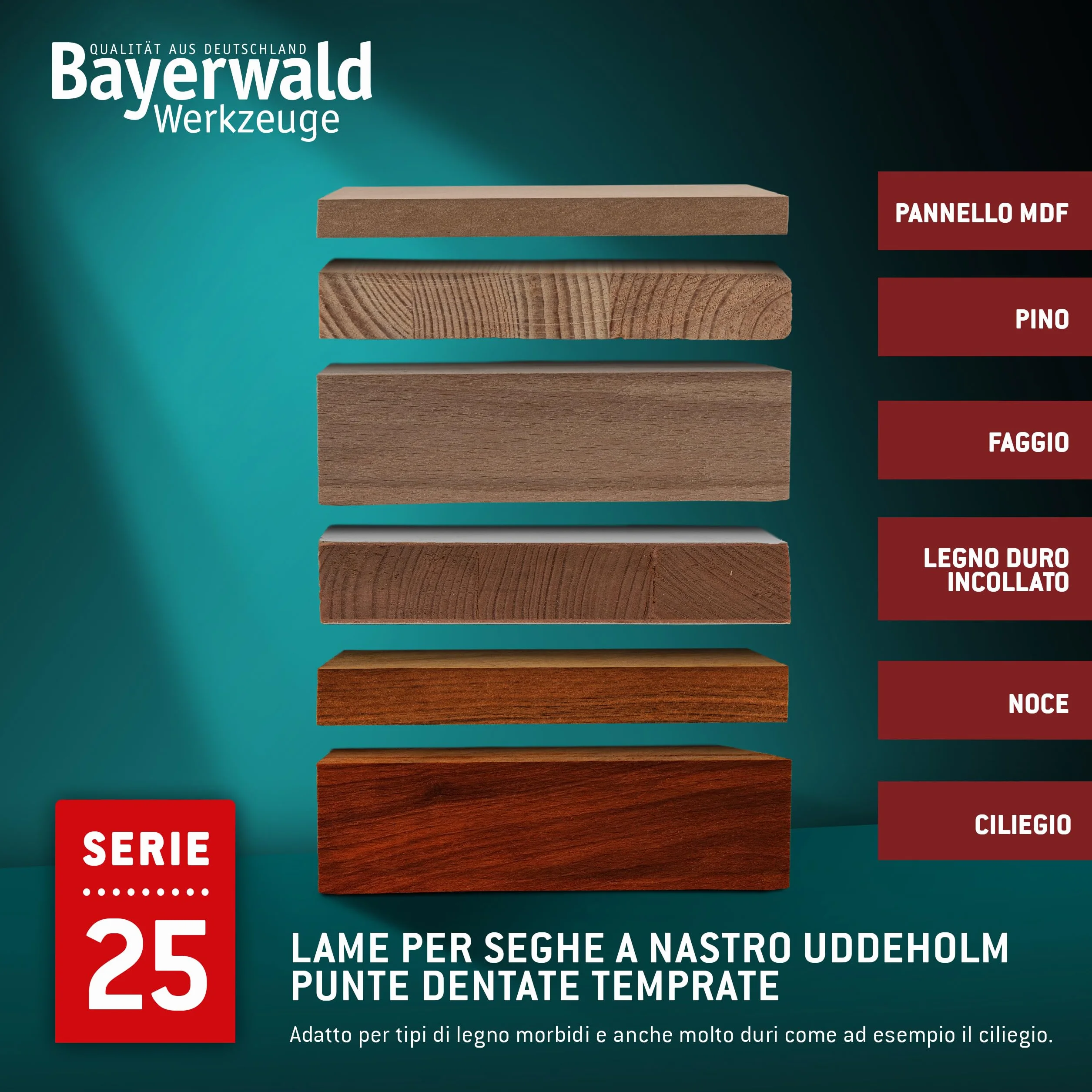 Bayerwald Uddeholm - Lama per sega a nastro temprata, 2630 x 15 x 0,5 x 6, per tutti i tipi di legno/sega a nastro adatto per campi e molto altro ancora.