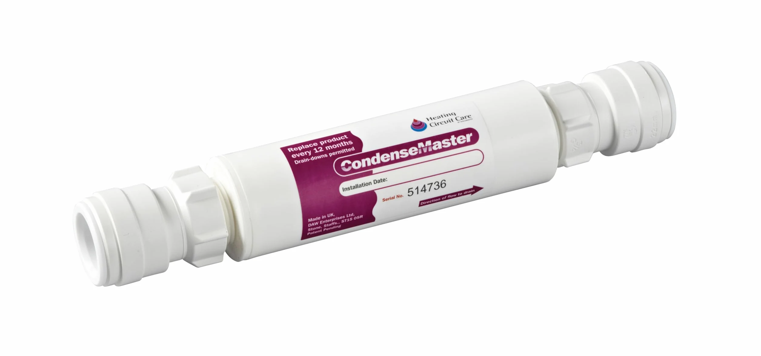 70091370 Neutralizzatore condensatore 22 mm, Bianco
