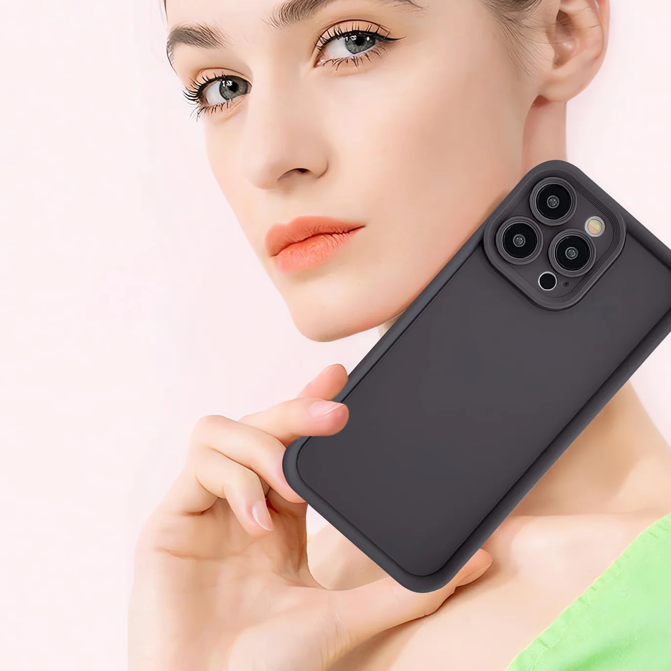 PanXCase Cover per Oppo A6x 5G/4G / Oppo A6 5G/4G - Custodia Silicone Sottile Elegant Disegni Morbida Leggera, Protezione Fotocamera Antiurto Antigraffio Case (Nero)