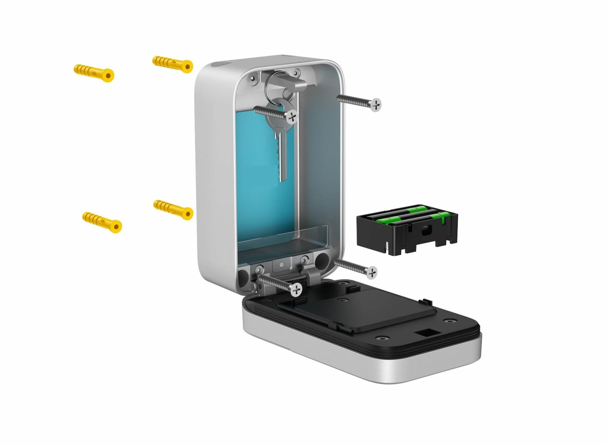 Cassaforte, cassaforte per la casa, App Smart Lock Box/impronta Digitale/password/controllo Cassaforte Elettronica, Custodia In Lega Di Alluminio per denaro, gioielli, documenti