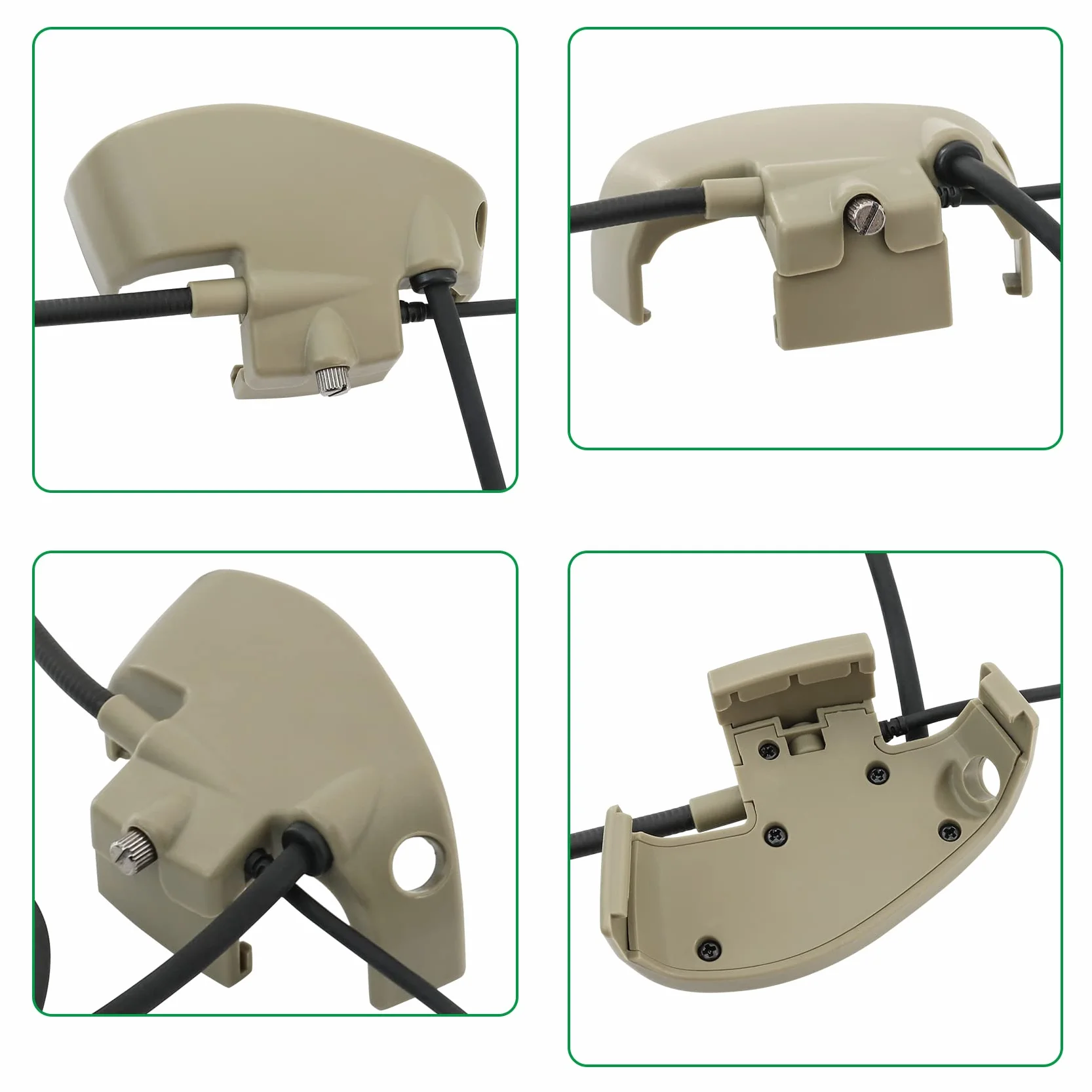 Microfono e PTT per cuffie Howard Leight Impact Sport con cancellazione del rumore Airsoft (Tan)