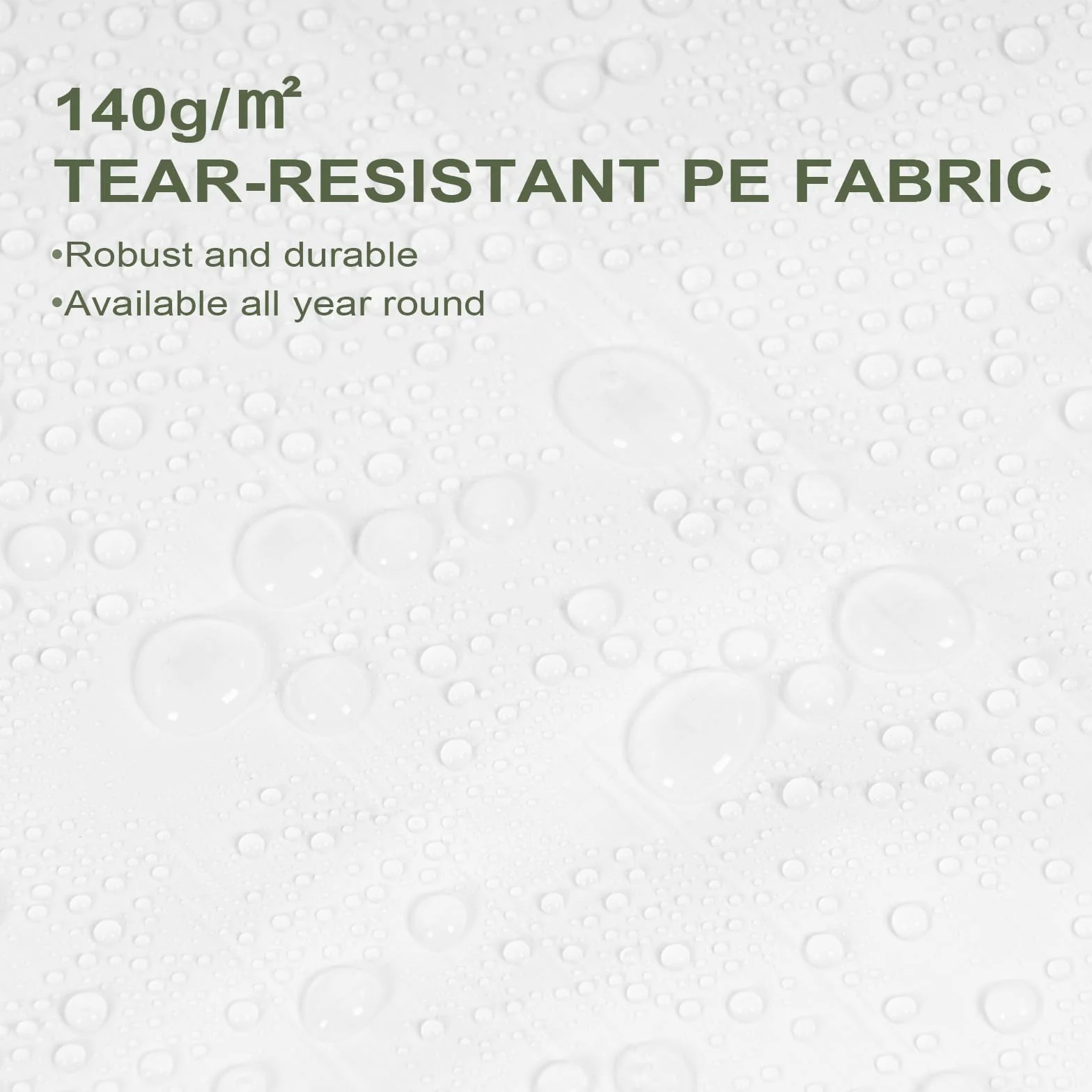 WOLTU Telone Idrorepellente per Esterno 3x4 m Telo Occhiellato Rinforzato in PE 140g/m² Copertura per Piscina Auto, Mobili da Giardino, Antipioggia e Antivento, Bianco