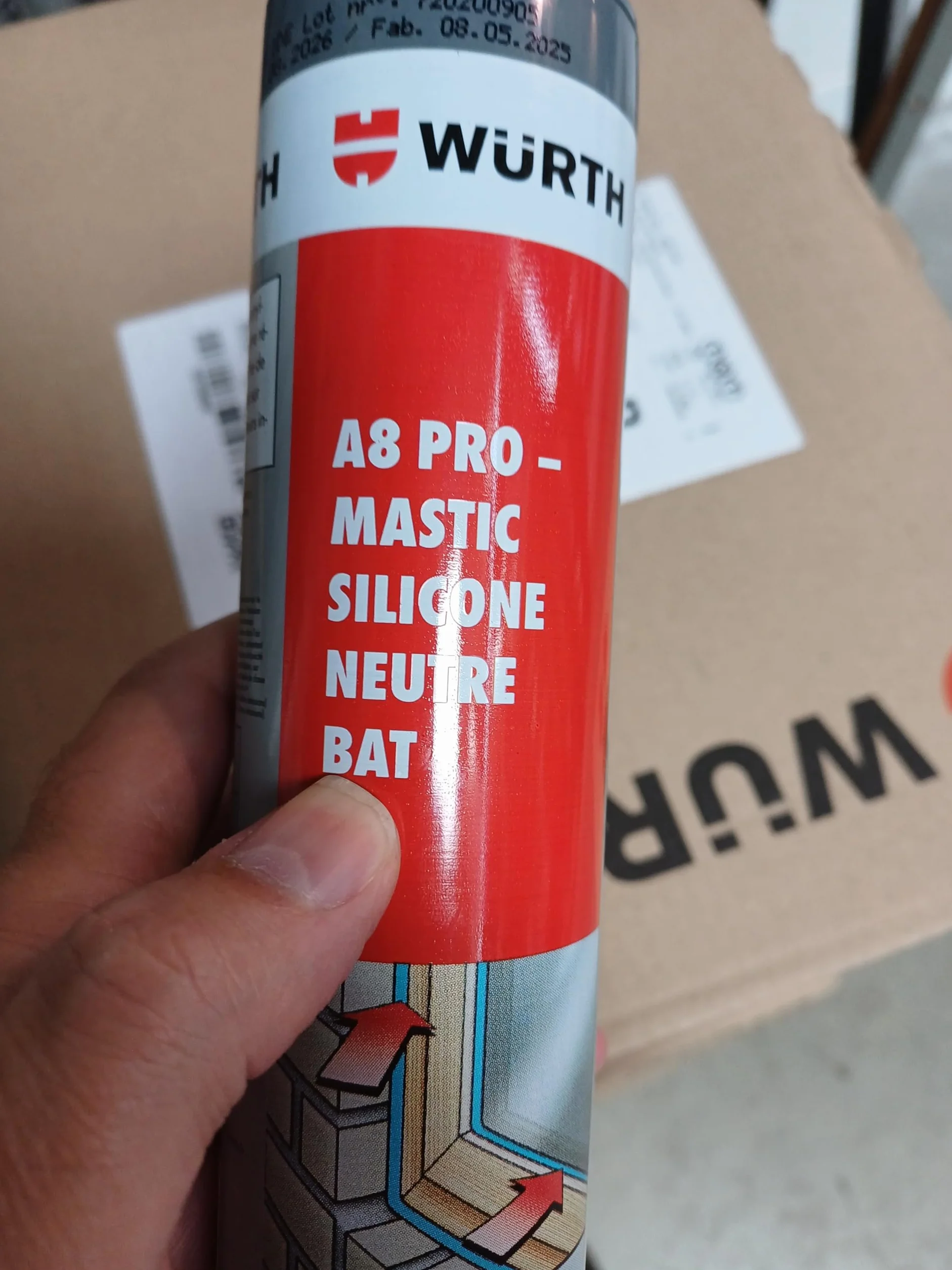 A8 PRO BAT Sigillante in silicone neutro