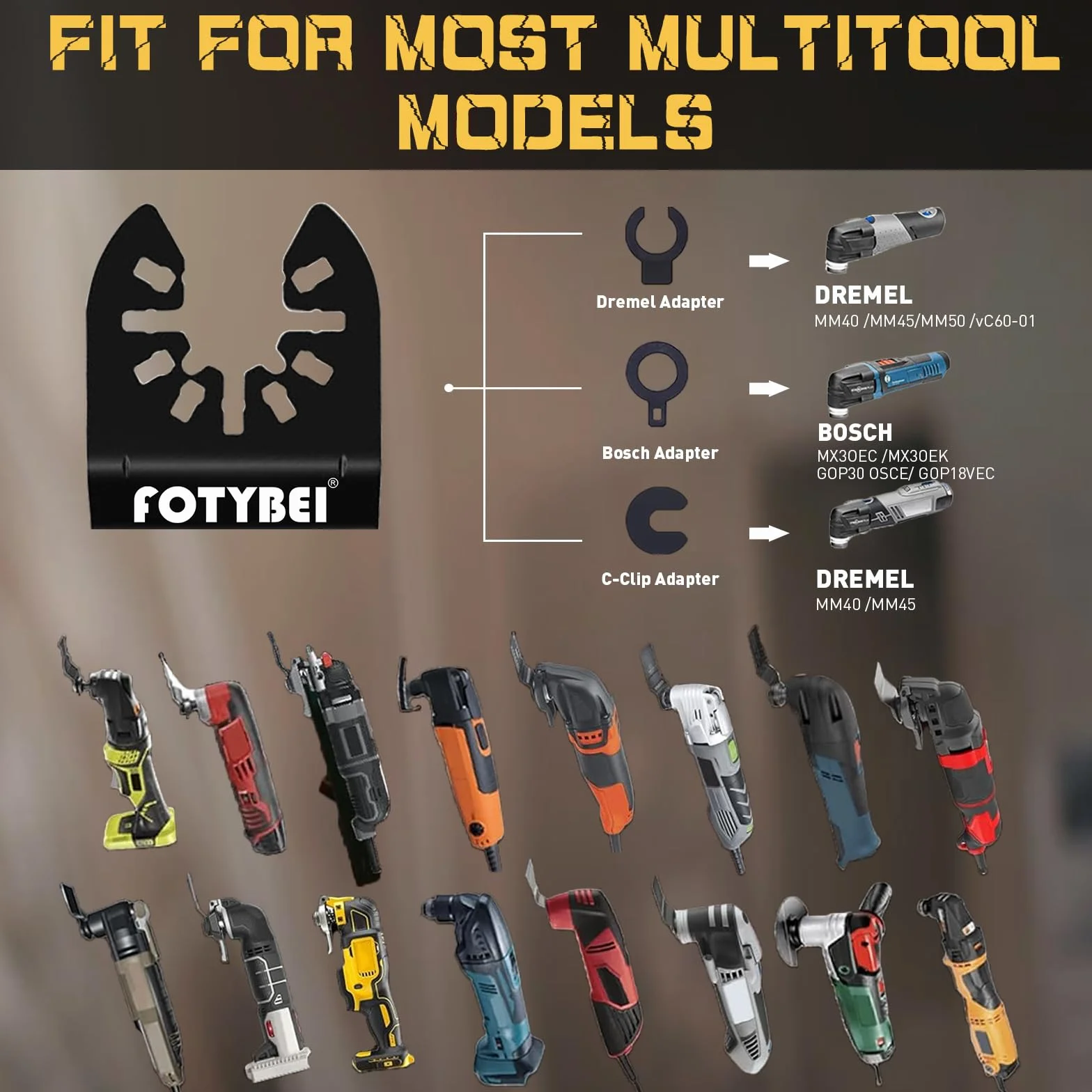 Set di Lame Utensile Multifunzione Oscillante 35 pezzi Legno Plastica Metallo Accessori Utensile Multifunzione Oscillanti Compatibile con Dewalt Makita Ryobi Parkside Black&Decker e altro ancora