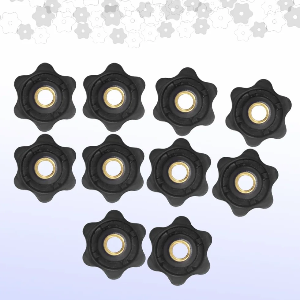 Manopola di Serraggio M8 Dado a Stella, Manopole Filettate, Pomello Femmina, Manopola Zigrinata per Macchine Industriali