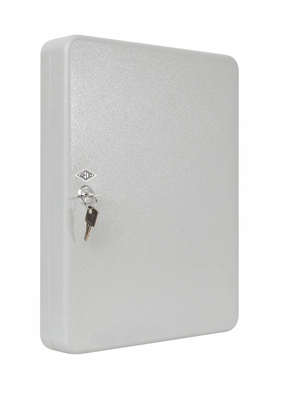 Wedo 10256537X Armadietto Chiavi da 70, 28.0 x 6.0 x 37.0 cm, Grigio