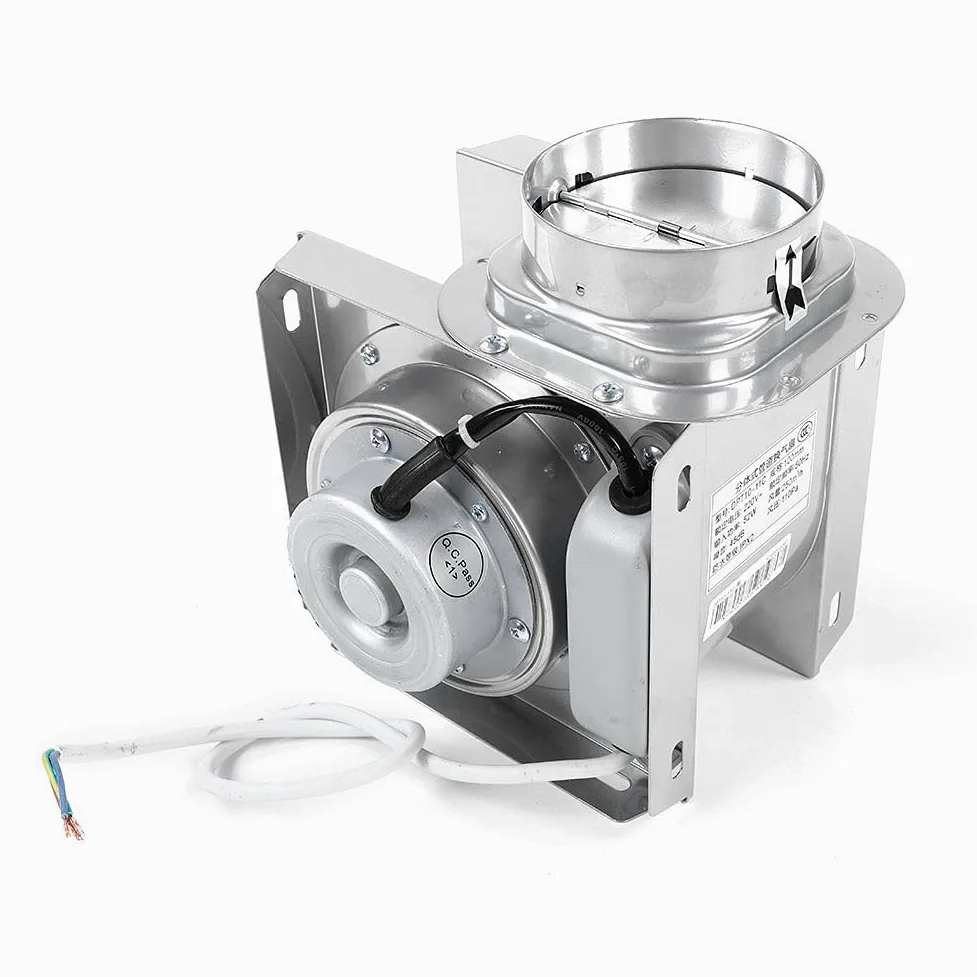 YWBL-WH Ventilatore Estrattore 4in, 250m³/h Silenzioso per Bagno | Motore in Rame da 220 V, Rumore Ridotto a 45 DB, Pressione del a 110 Pa, Impermeabile IPX2, Alloggiamento in Metallo per