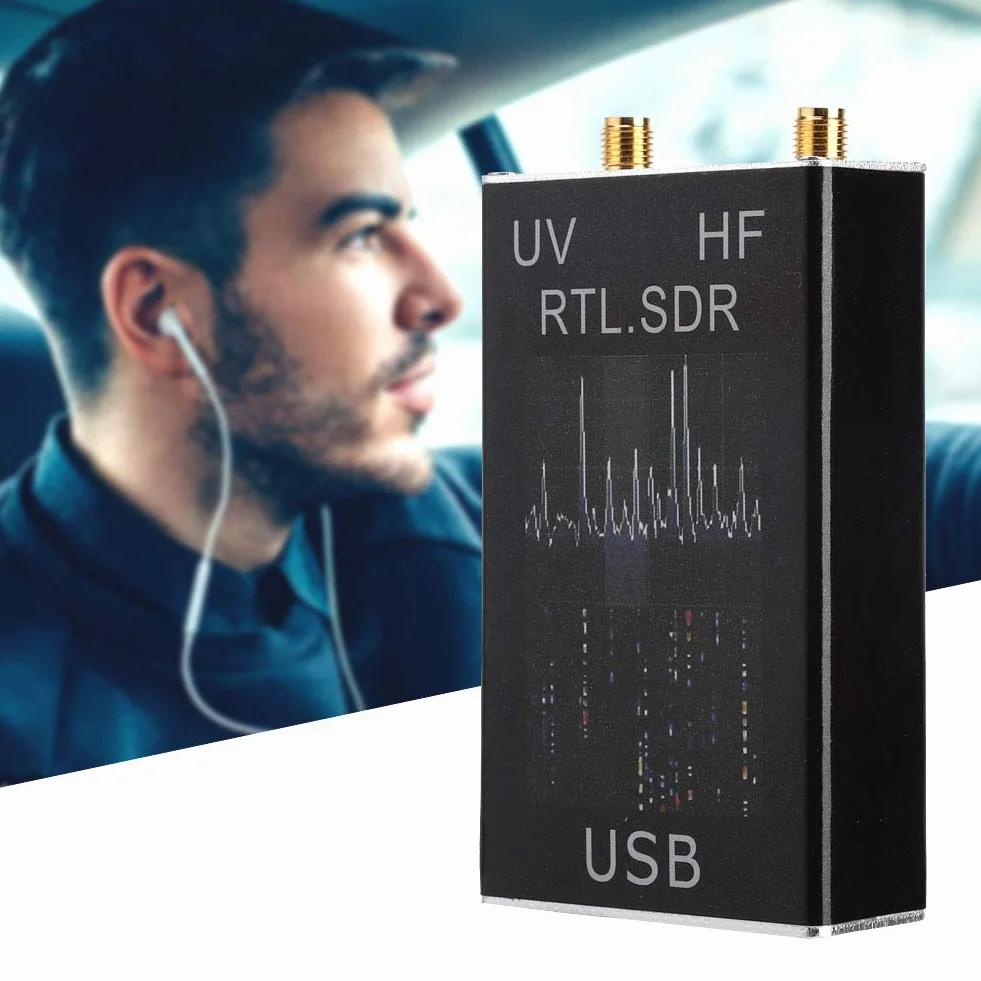 Ricevitore SDR, Ricevitore Sintonizzatore USB SDR U/V HF RTl a Banda Intera da 100 KHz-1,7 GHz/Radio R820T E 8232 USA