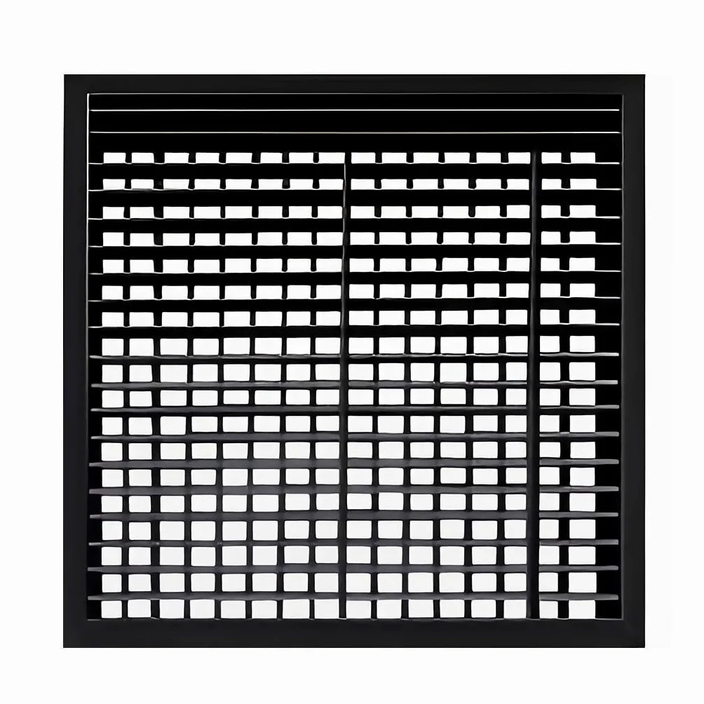 Griglia di ventilazione a parete in ABS | Nero 8 dimensioni Scenario di utilizzo: armadio, guardaroba, scarpe, cucina, bagno(500x500mm)