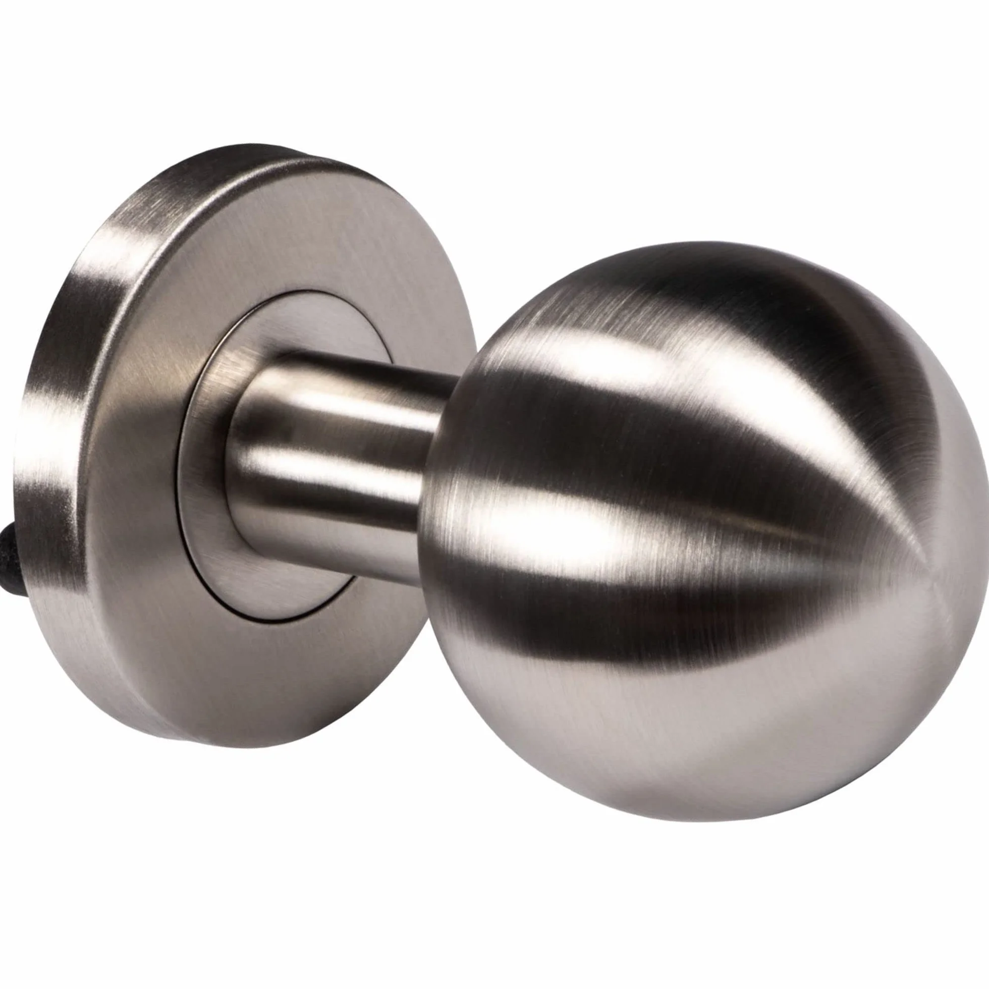 JUVA Pomello moderno per porta in acciaio inox LDK 214 Ø 50 mm a sfera fisso