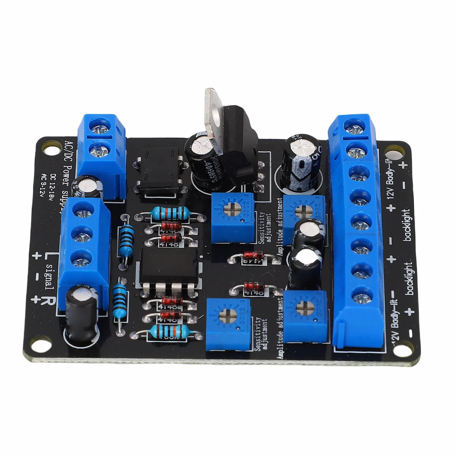 SEAFRONT Scheda Driver VU Meter Scheda Driver Livello DB Meccanismo di Azionamento della Testina Migliorato Ingresso CA 9-12 V CC 12-18 V con Regolazione di Ampiezza e sensibilità per la