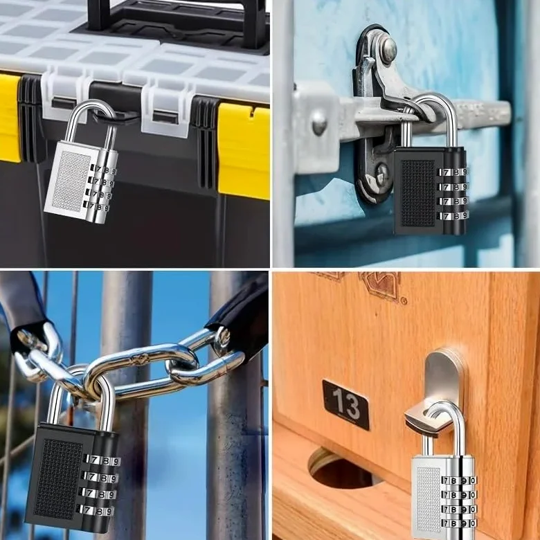 Lucchetto Armadietto Lucchetto con password digitale for valigia Lucchetto con password in metallo Lucchetto Combinazione (Size : 6 Pcs)