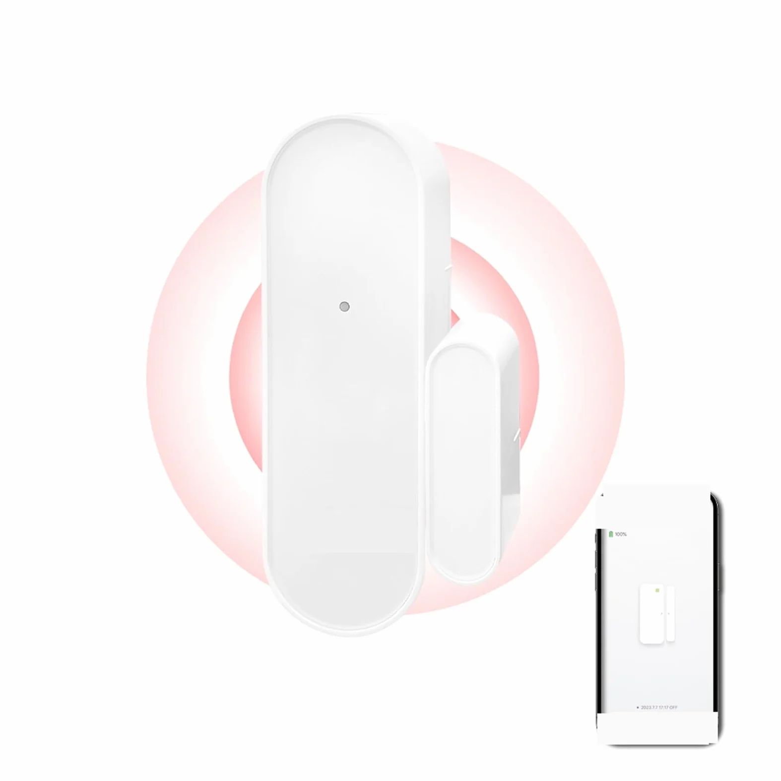 Sistema di allarme per la sicurezza domestica, Sensore for porte e finestre Sensore di apertura porta Allarme di sicurezza domestica intelligente Rilevatore magnetico di apertura/chiusura porta finest
