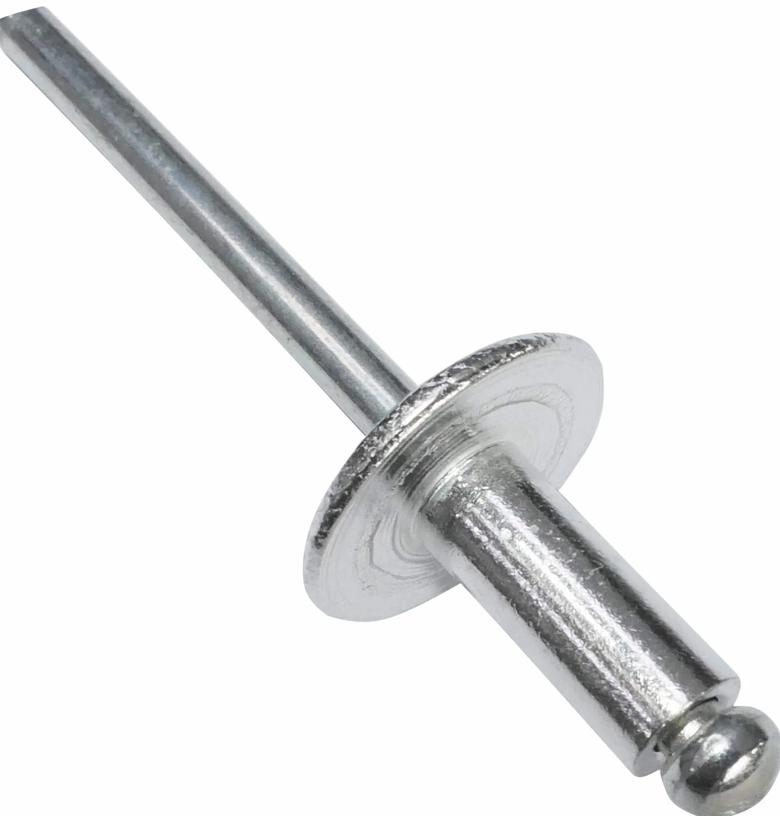 AERZETIX Set 100 rivetti ciechi Ø5x12mm testa larga 14mm DIN 7337 C alluminio/acciaio