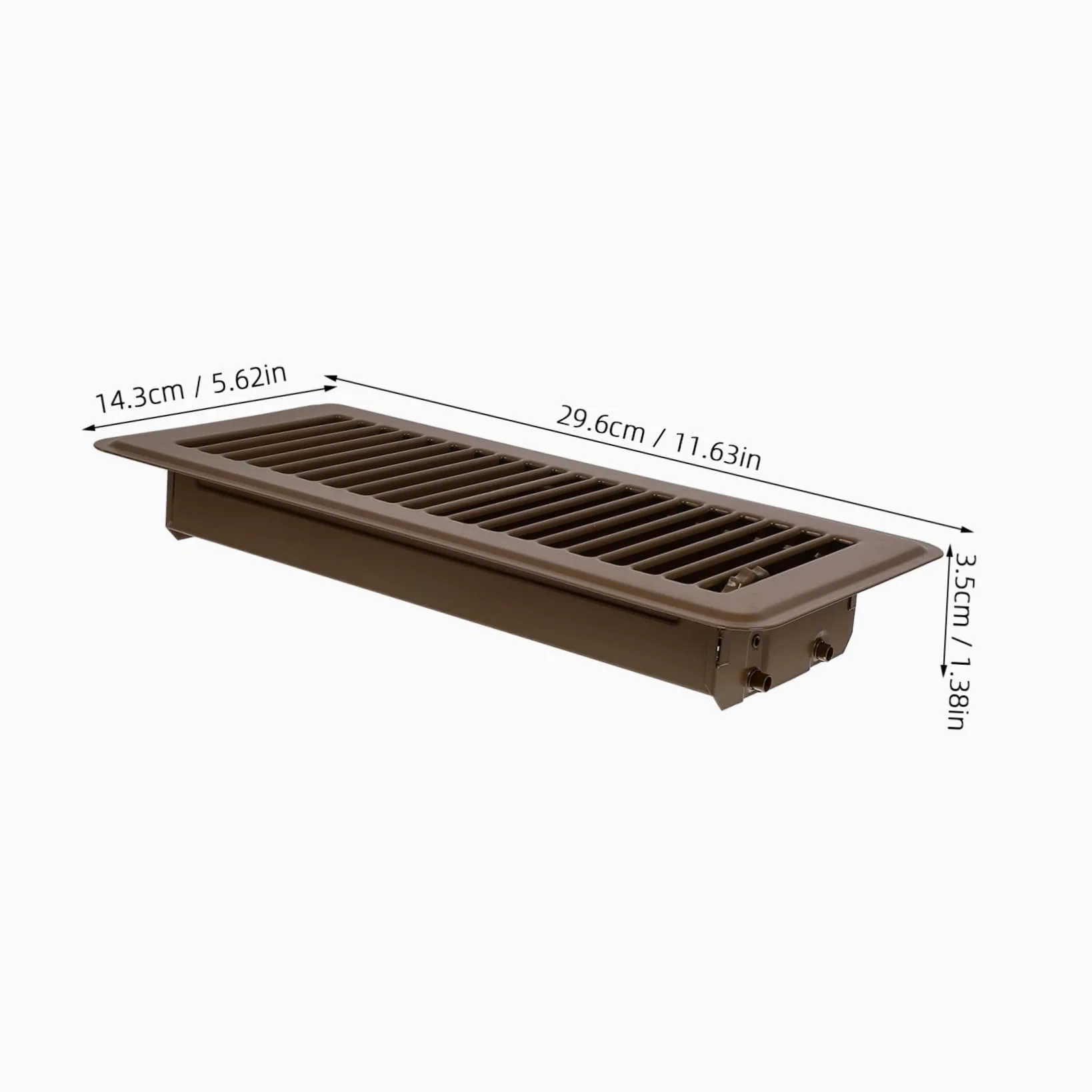Griglia di Ventilazione Prese D'aria in Ferro Marrone per Pavimento Facili da Installare Multiuso per Edifici Industriali e Commerciali per Condizionamento