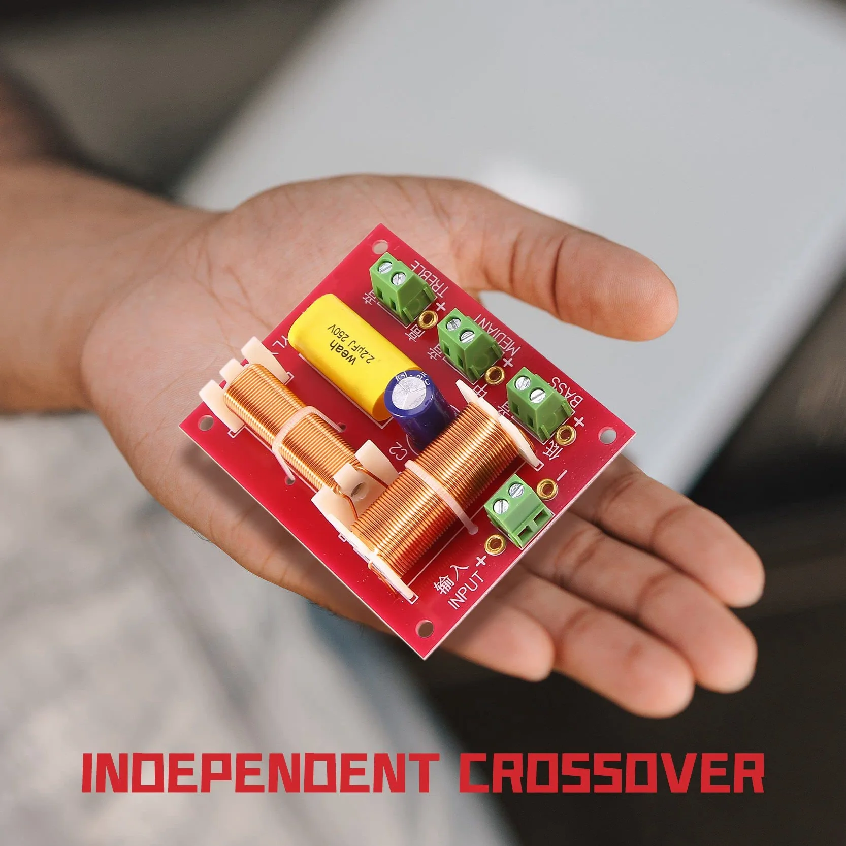 2 pezzi 200 W 3 audio Crossover Crossover + Midrange + Crossover Speakers Filtro Frequenza Divisore