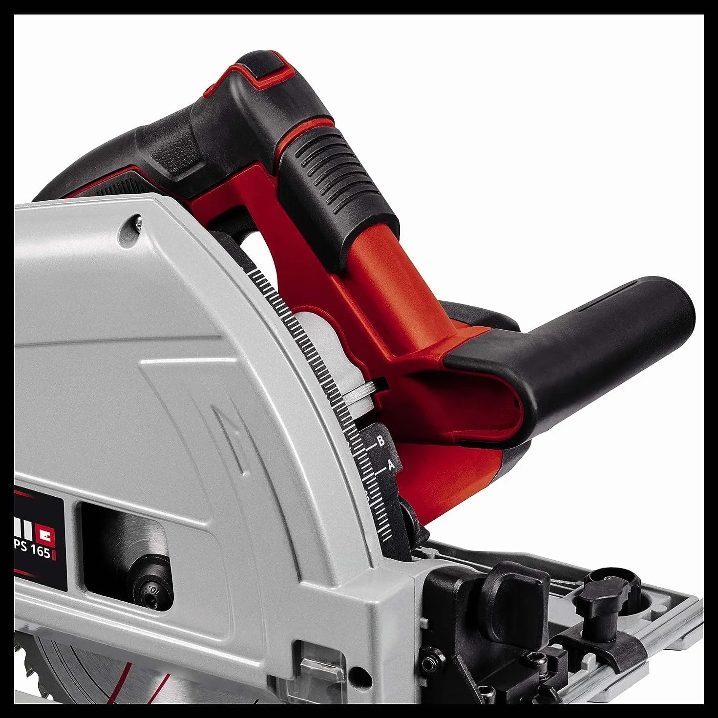 Einhell TE-PS 165 Sega circolare ad immersione (tensione 230 V, 1200 W, giri al min. 5200, lama Ø165 x Ø20, taglio max 56 mm)