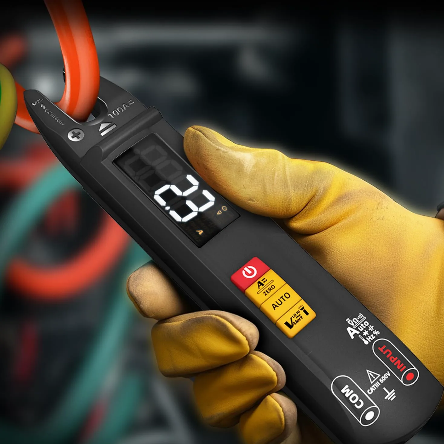 Pinza digitale Meter AC DC Corrente Aperta Mascella Forcella Meter Ricaricabile Auto Ranging Multimetro NCV Amp Volt Ohm Tester Elettrico Tester Forma Penna Tester