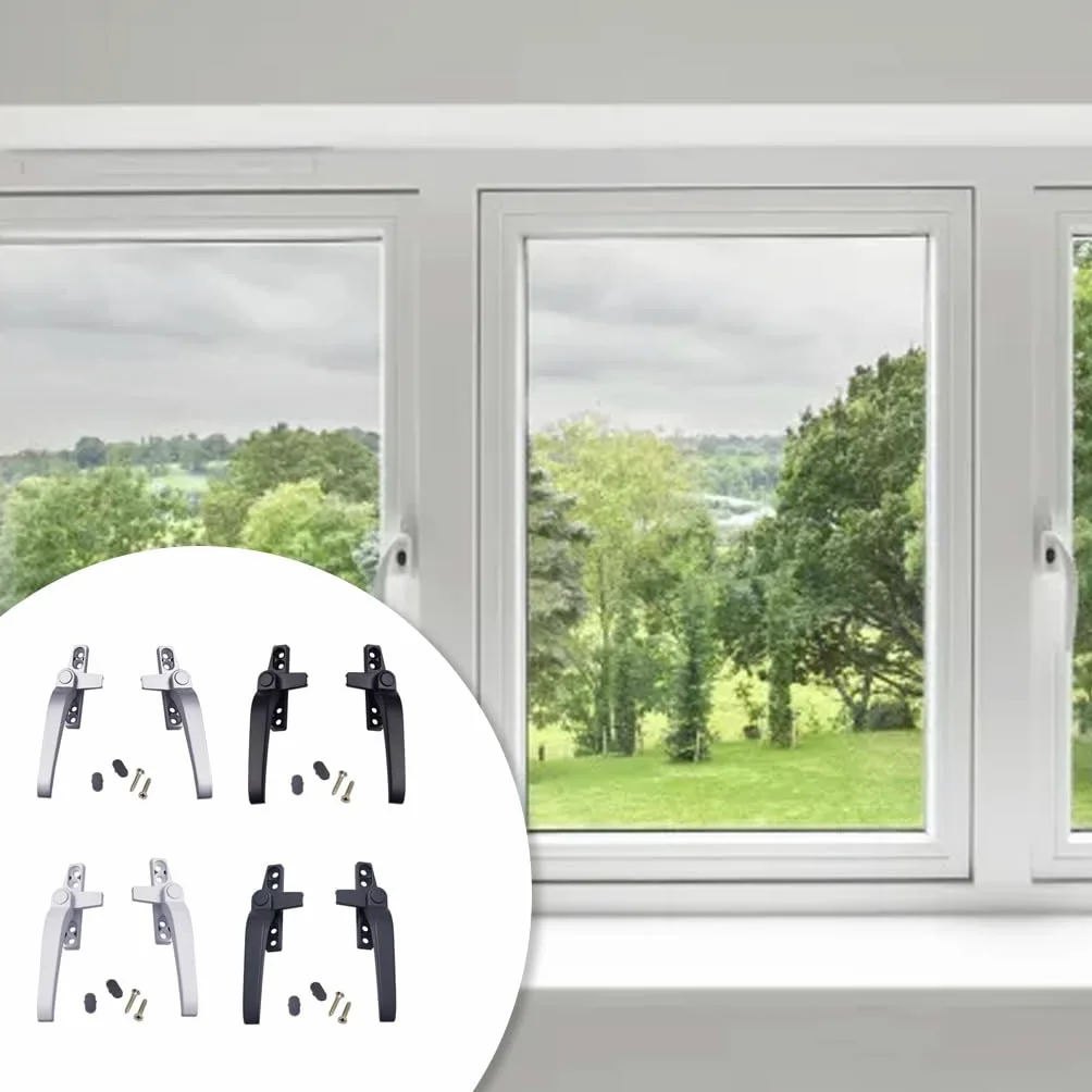 MRKU Maniglie per finestre Ferramenta Domestica Leva Chiusura a Battente Installazione Semplice Tappo Decorativo