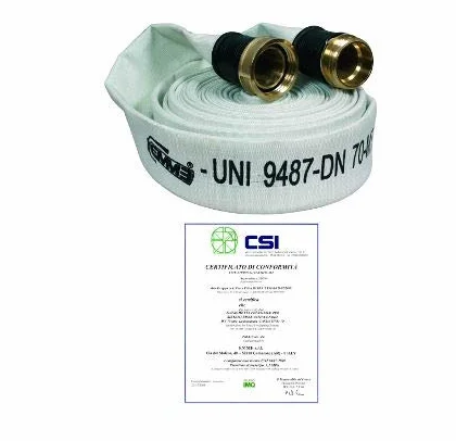 Manichetta uni 70 mt 20 Bianca in Gomma da 20 metri, 70 mm di diametro esterno, 70 mm di spessore nominale, 1 pezzo