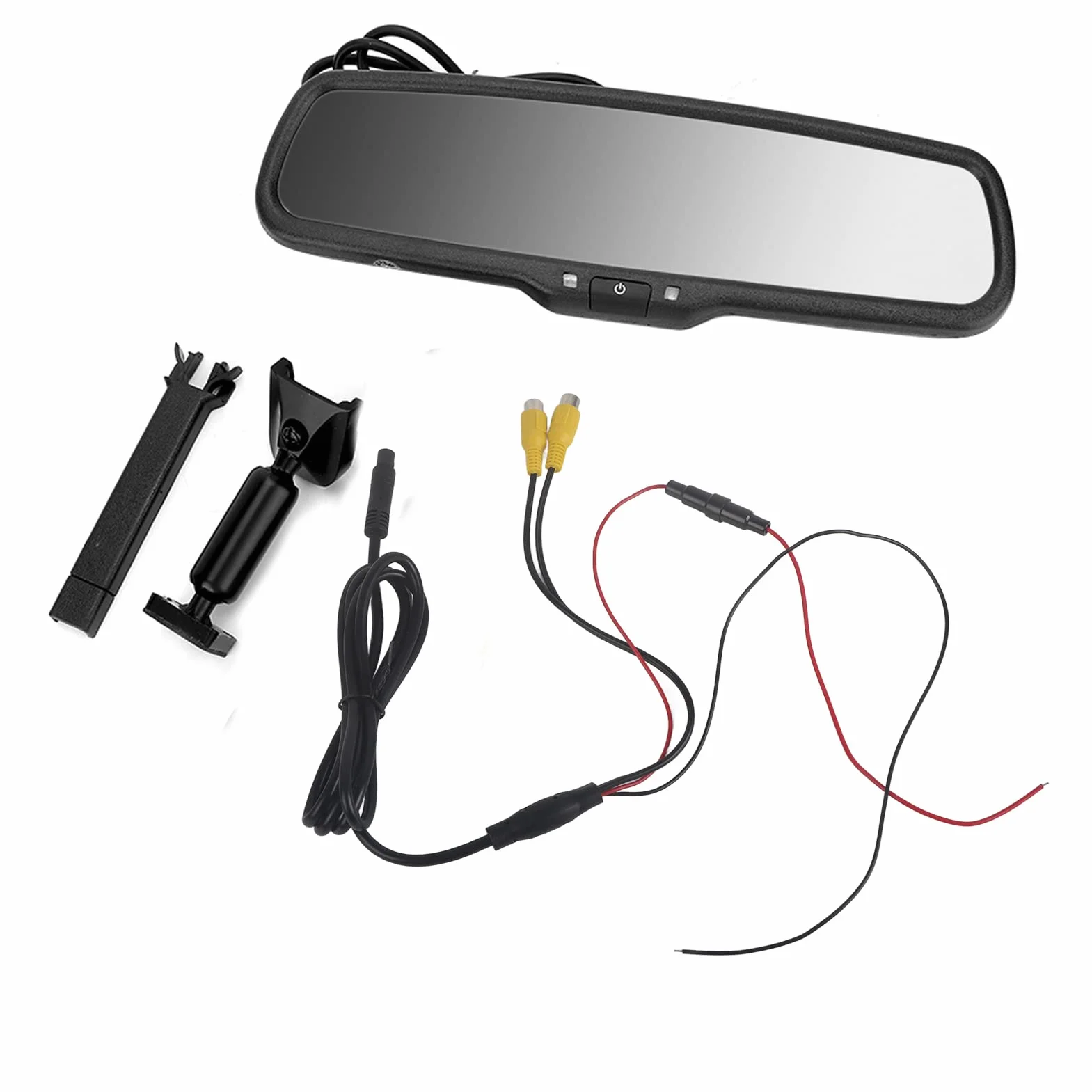 Monitor per Specchietto Retrovisore per Auto da 4,3 Pollici, Immagine di Retromarcia HD con Oscuramento Automatico con Staffa, per la Sicurezza del Parcheggio