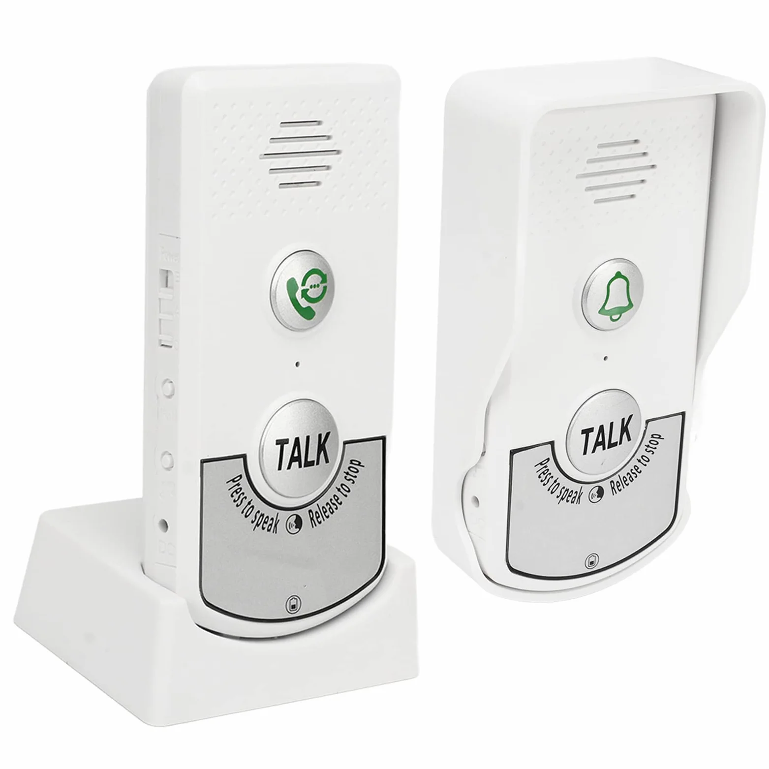Campanelli Citofonici Senza Fili Distanza 1000m Chip Eccellente Campanelli Citofonici Vocali Bianchi Campanello Portatile Intelligente per Case Hotel Ville Fabbriche